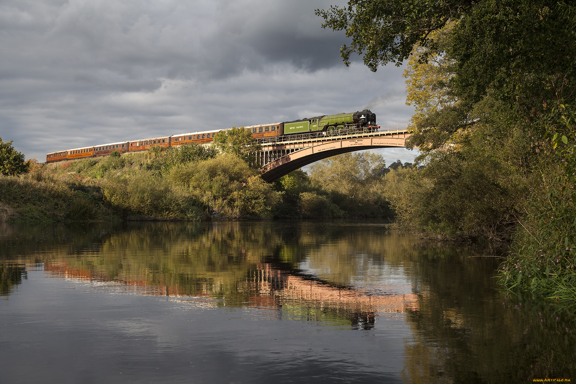 техника, паровозы, локомотив, состав