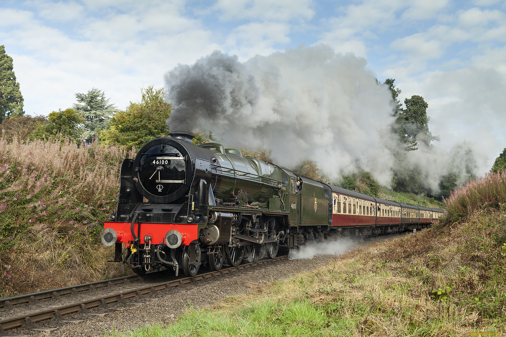 техника, паровозы, локомотив, состав