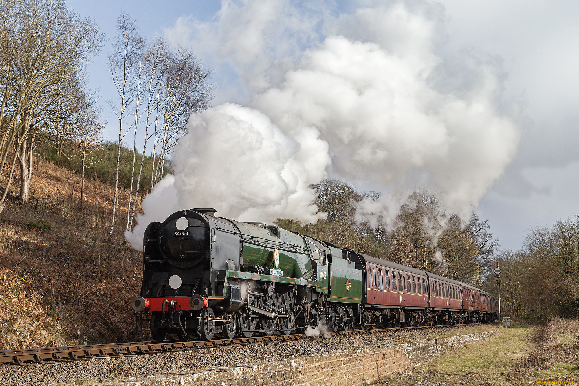 техника, паровозы, локомотив, состав