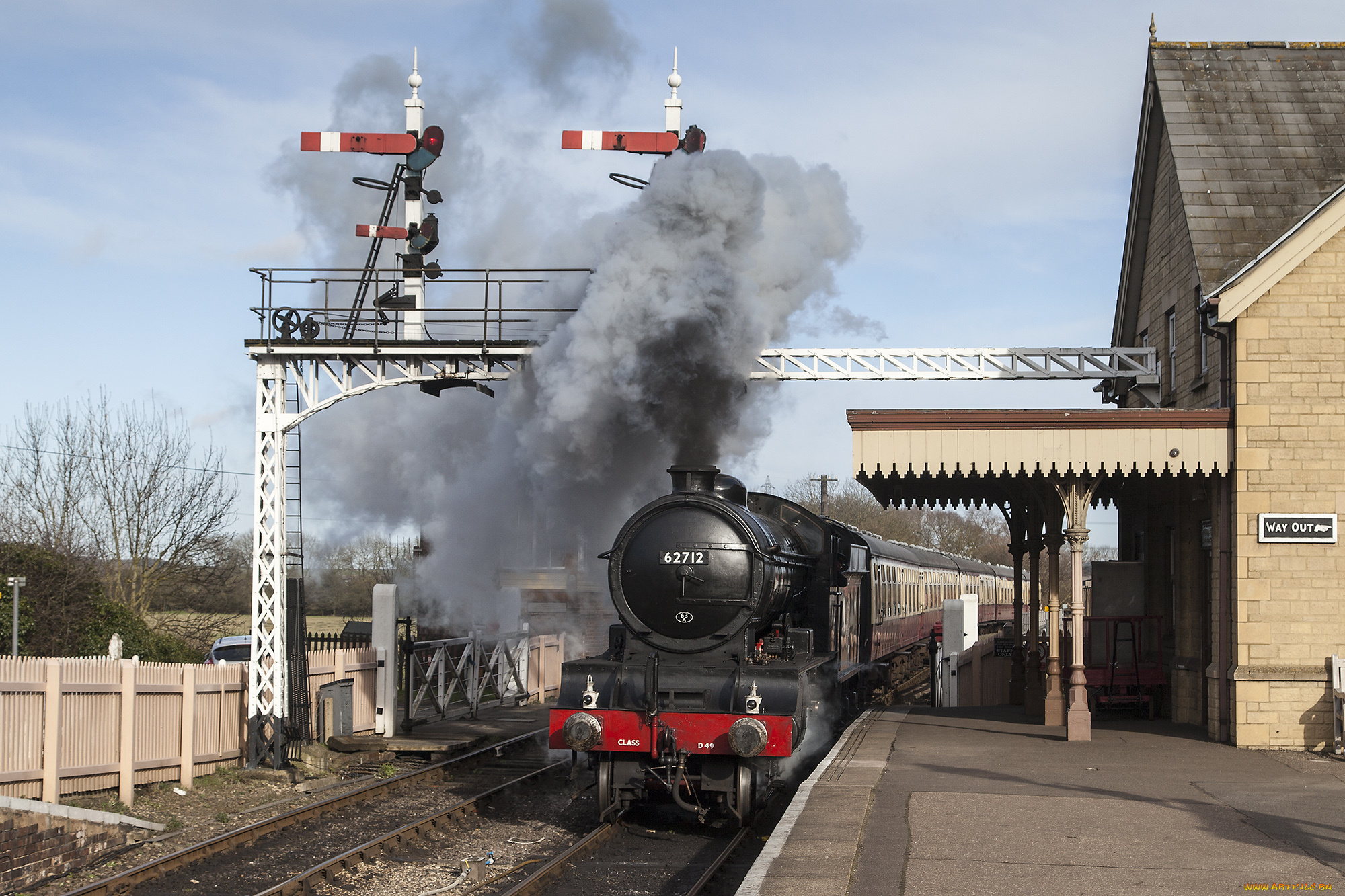 техника, паровозы, локомотив, состав