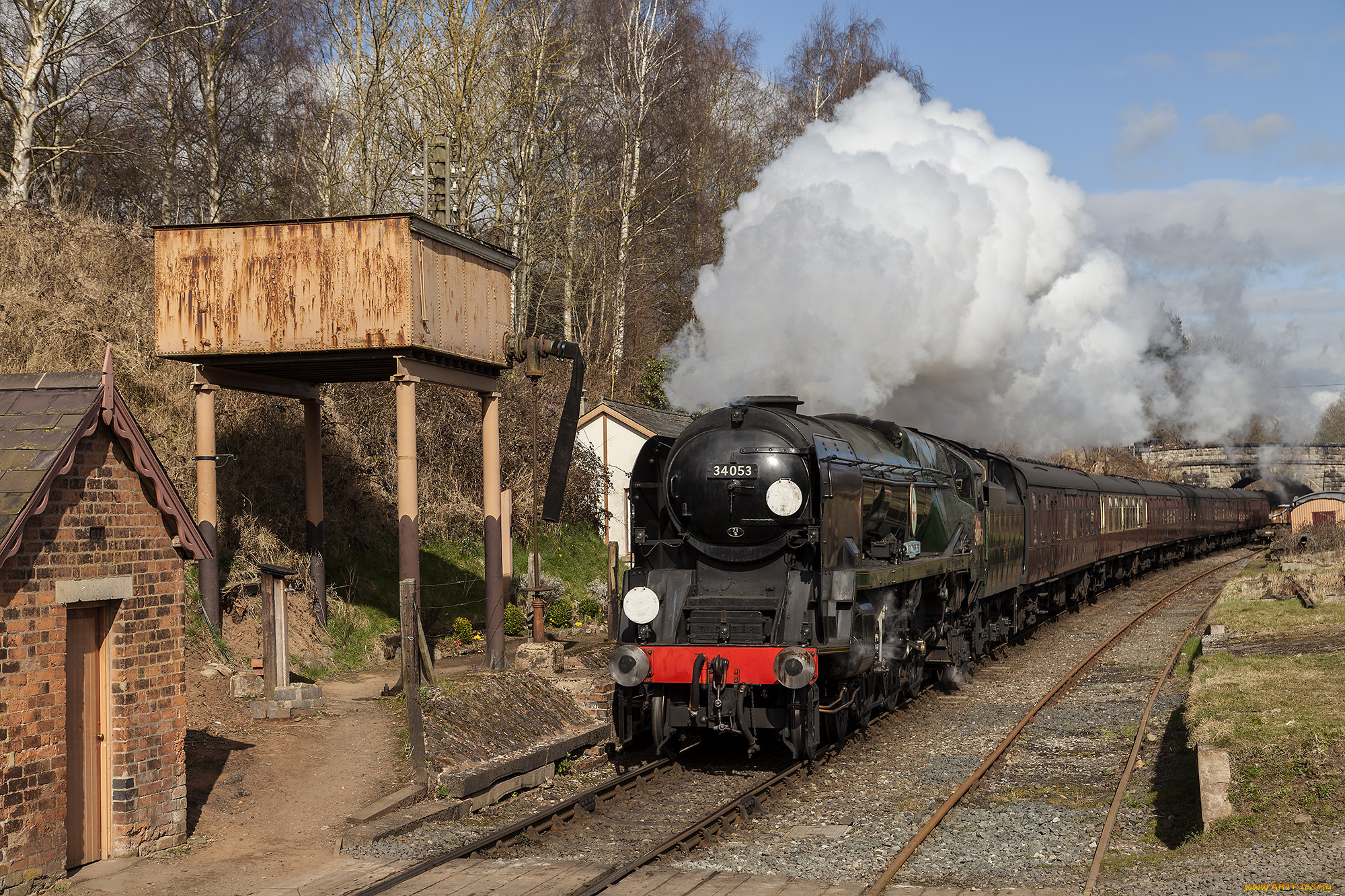 техника, паровозы, локомотив, состав