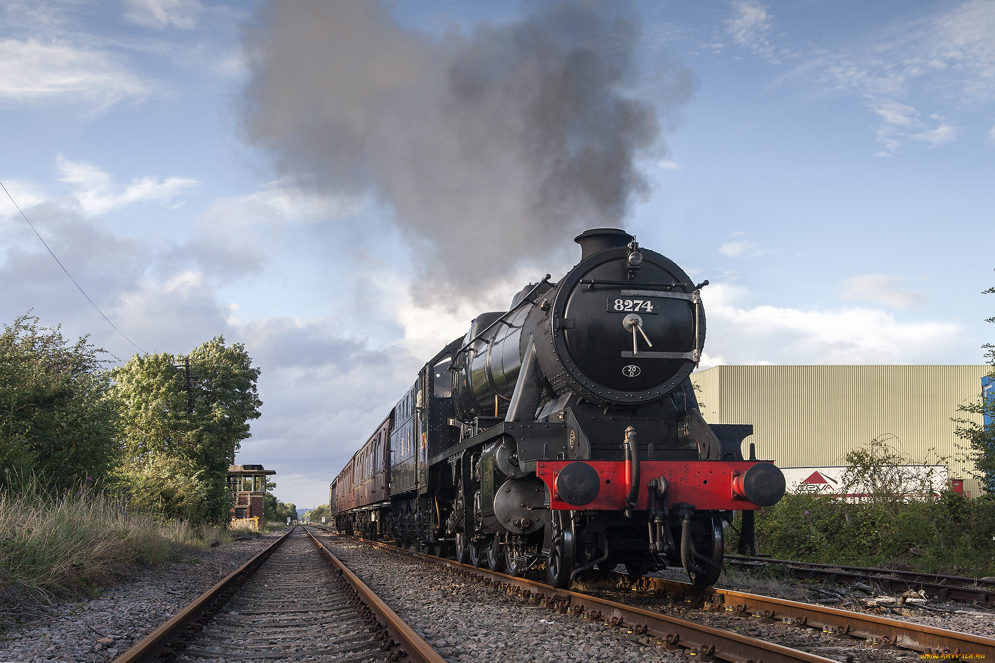 техника, паровозы, состав, локомотив