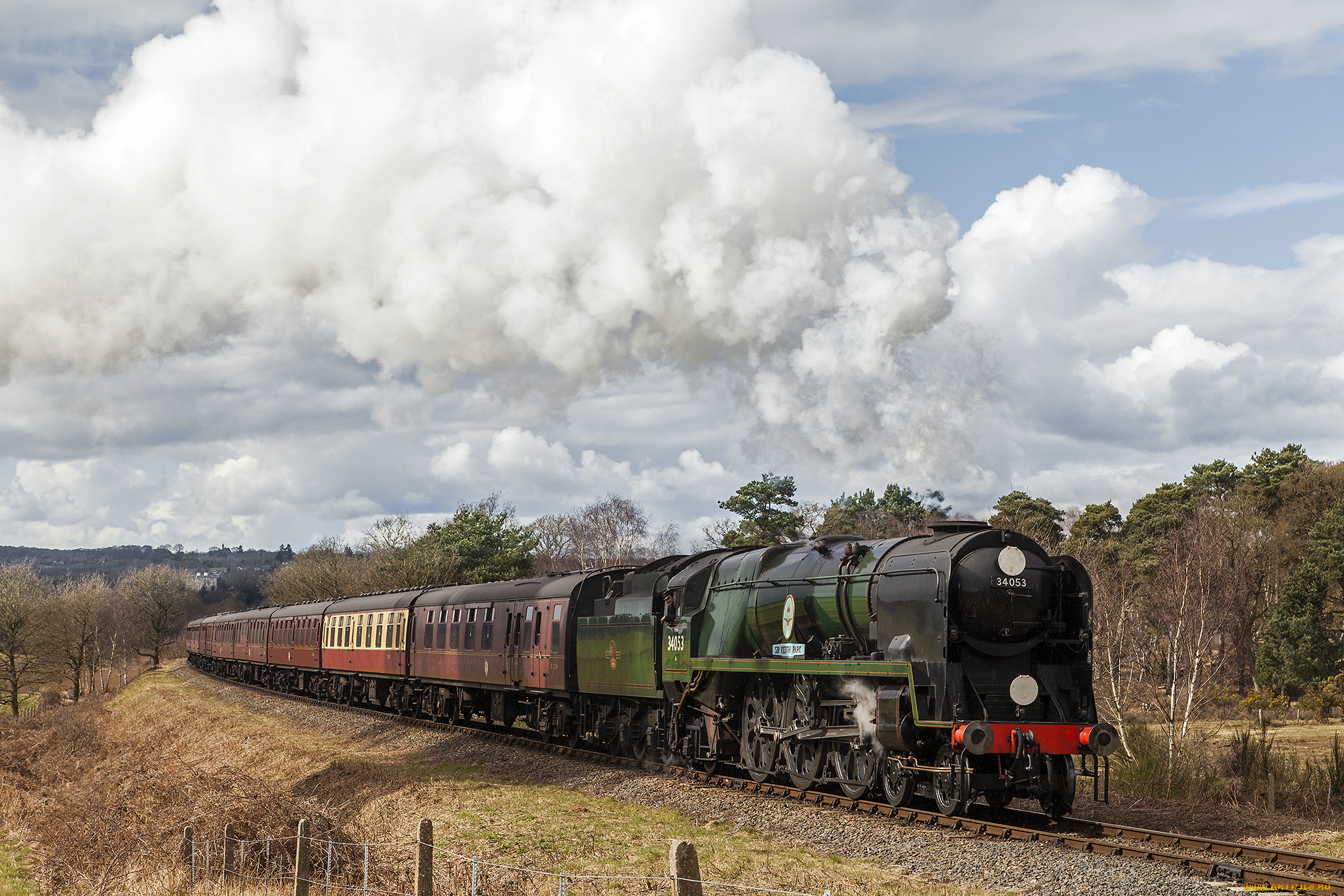 техника, паровозы, состав, локомотив