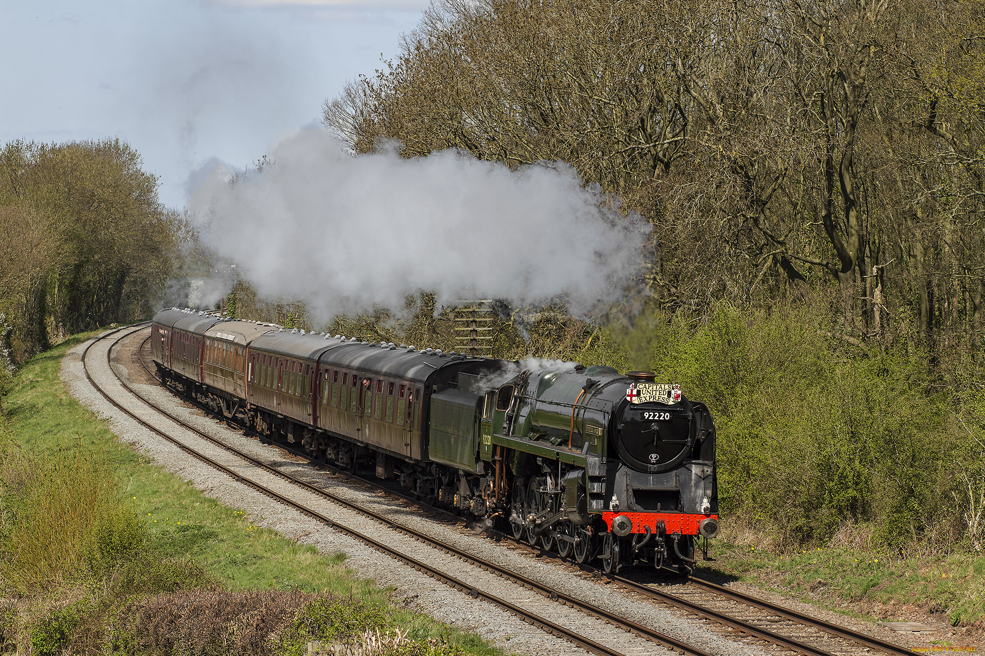 техника, паровозы, состав, локомотив