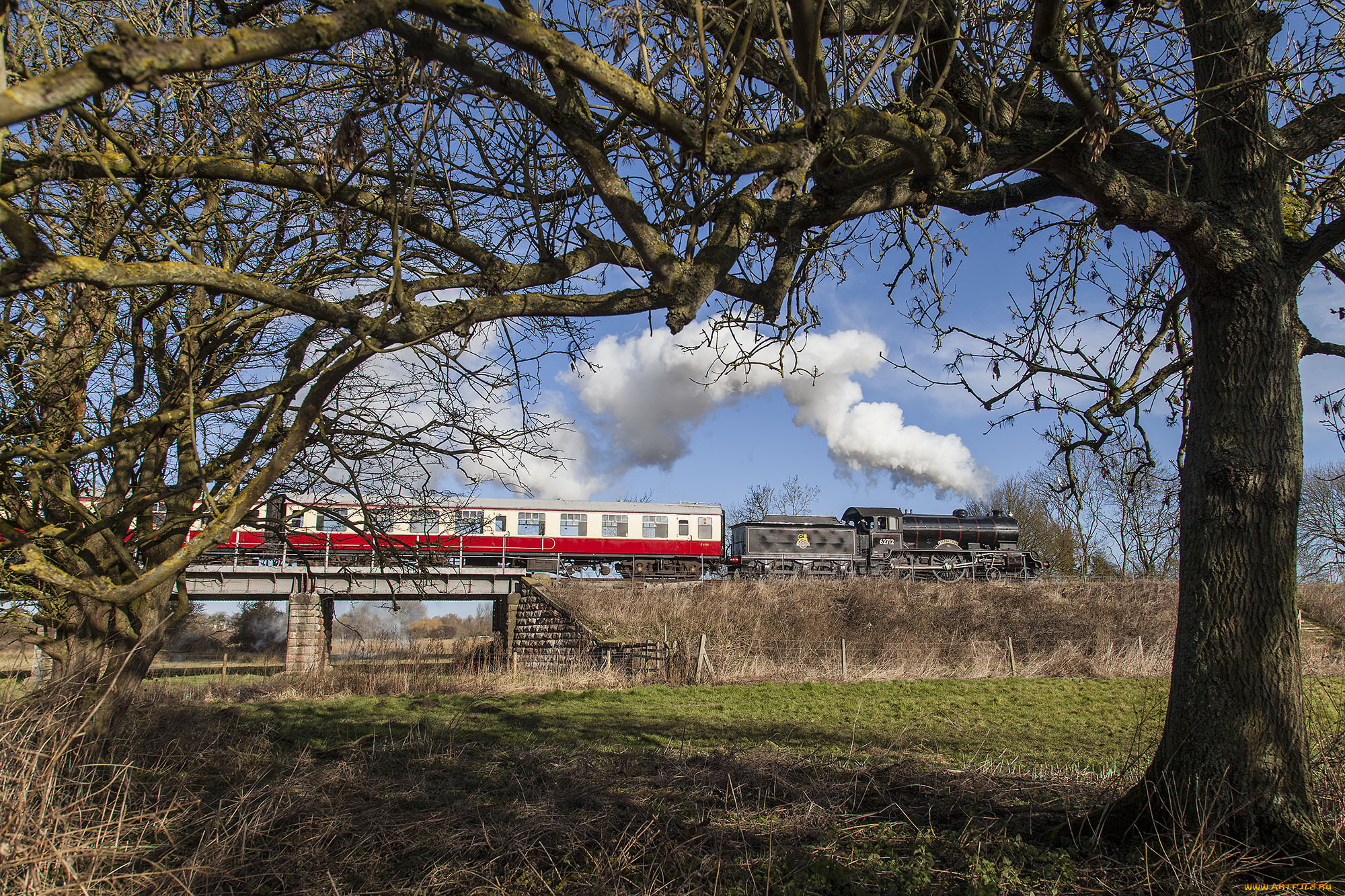 техника, паровозы, состав, локомотив