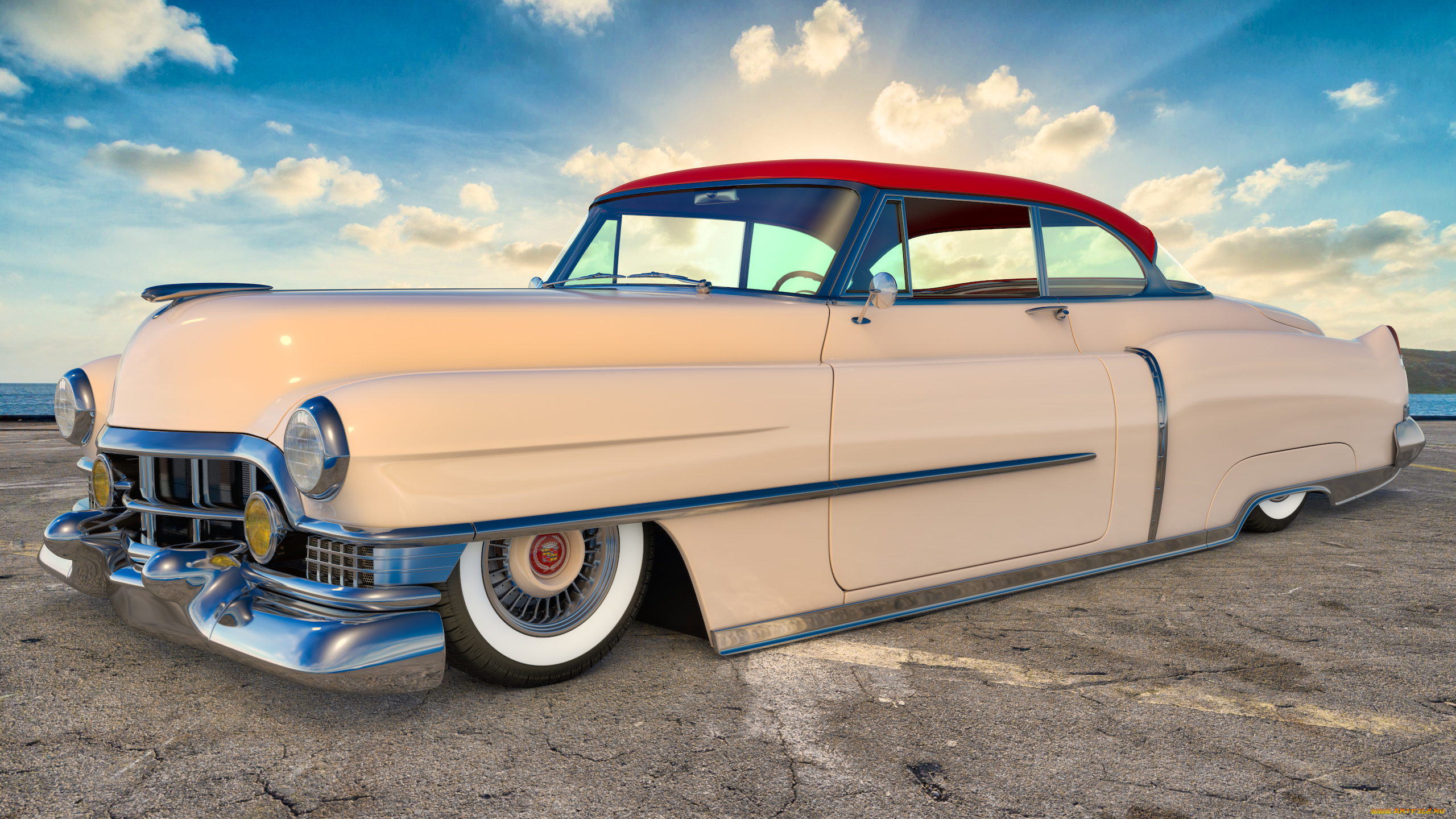 автомобили, 3д, 1951г, cadillac