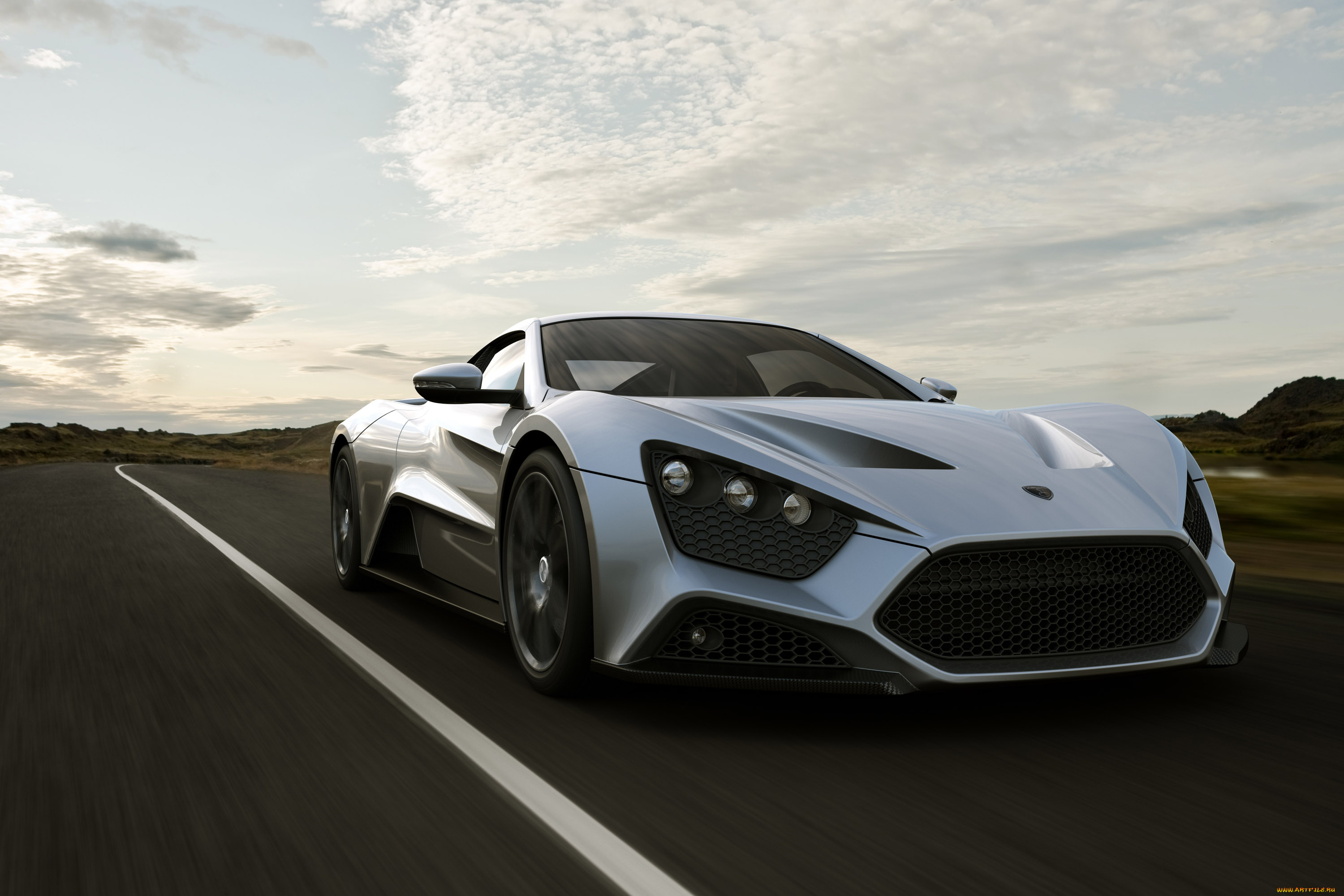 zenvo, devon, st, 1, 2010, автомобили, devon, металлик, серебряный, zenvo, st, 1, 2010