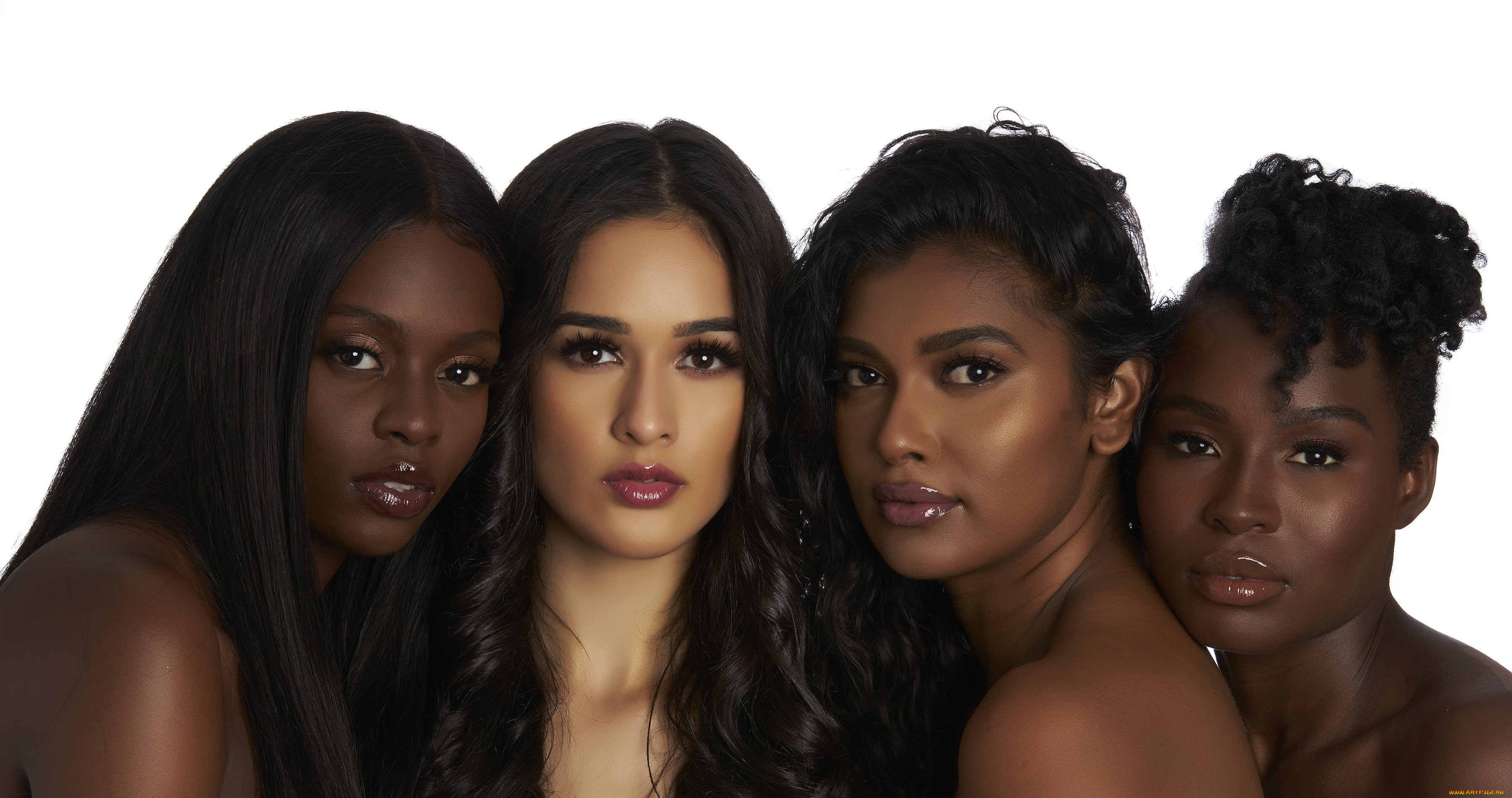 девушки, -unsort, , лица, , портреты, макияж, портрет, темнокожая, брюнетка, разные, модель