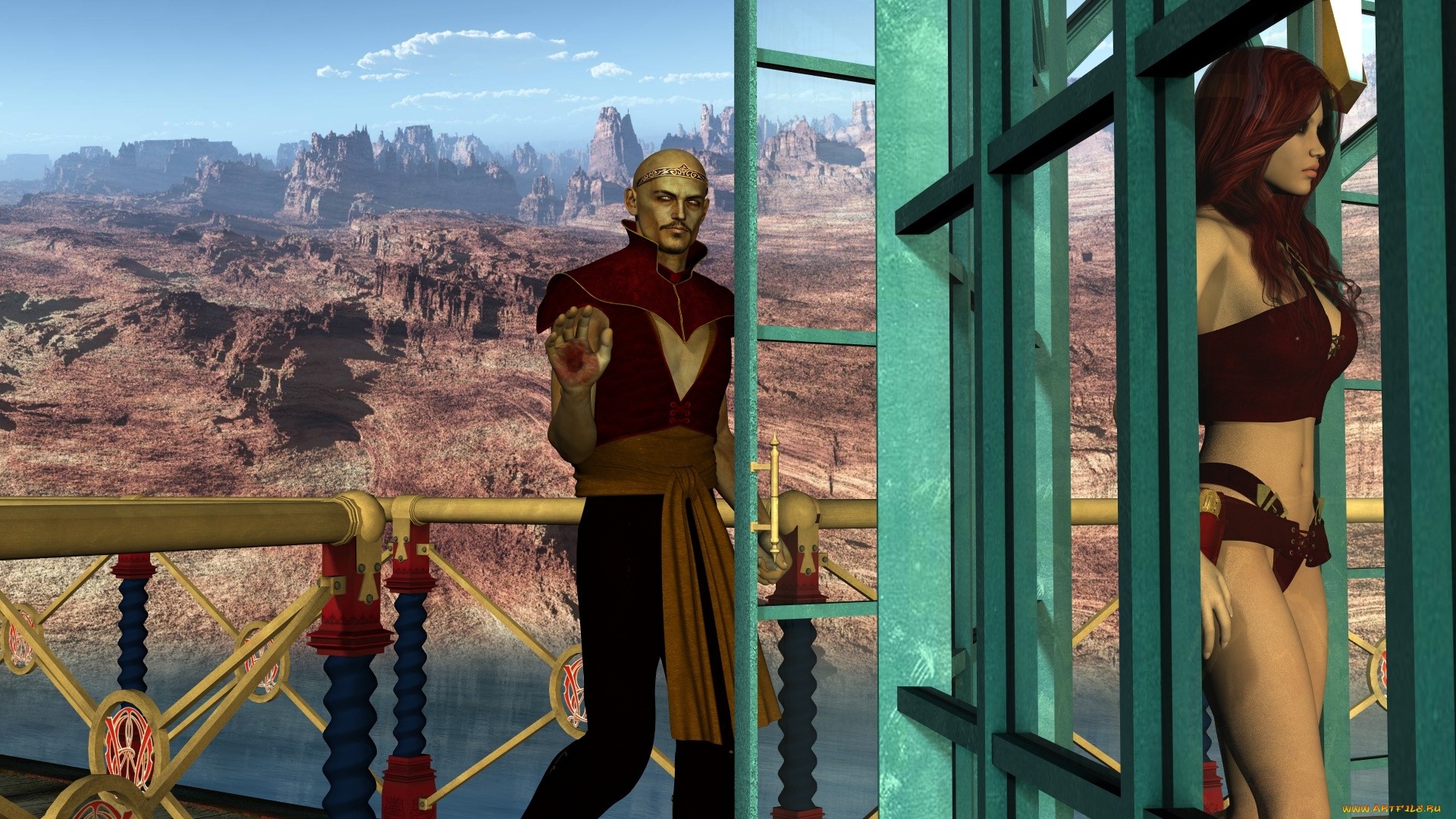 3д, графика, фантазия, , fantasy, взгляд, девушка, фон