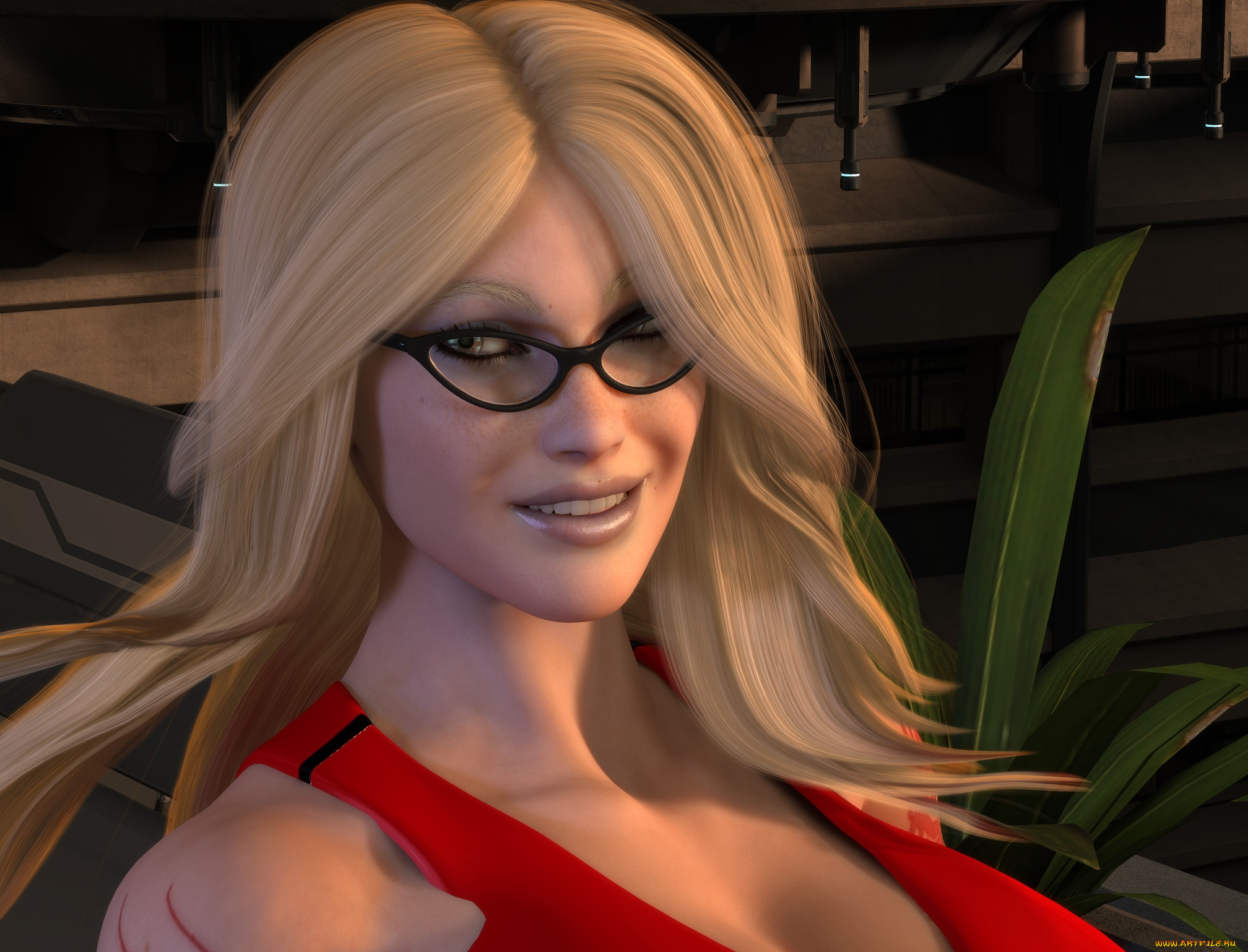 3д, графика, портрет, , portraits, девушка, взгляд, фон