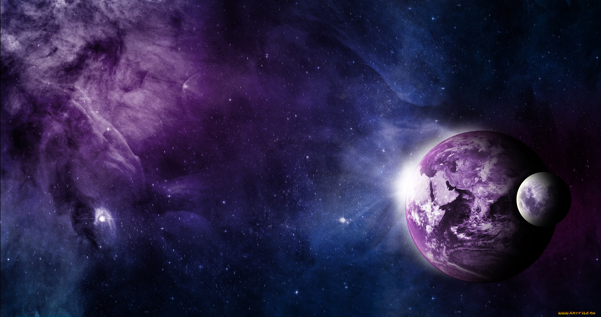 космос, арт, планета