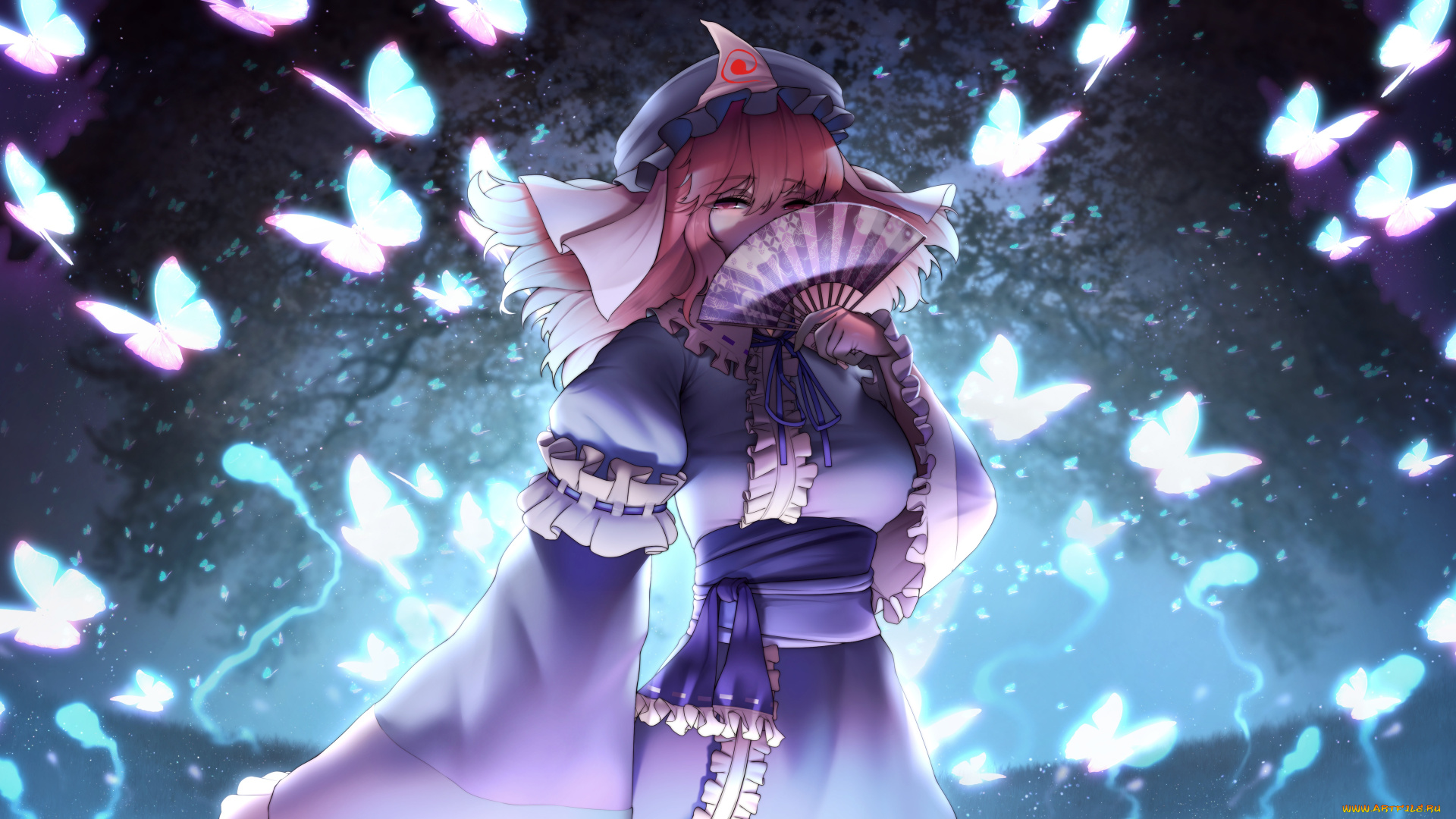 аниме, touhou, девушка