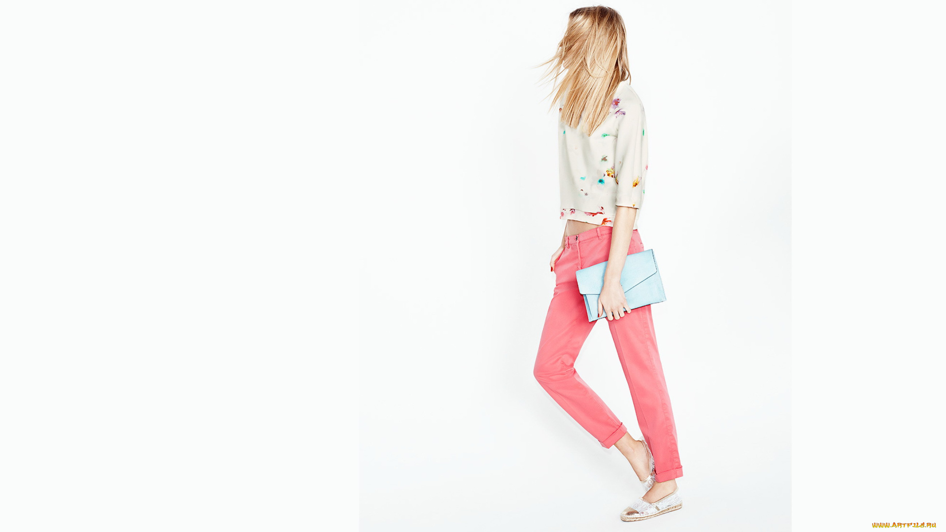 девушки, martha, hunt, модель, блондинка, свитер, штаны, клатч