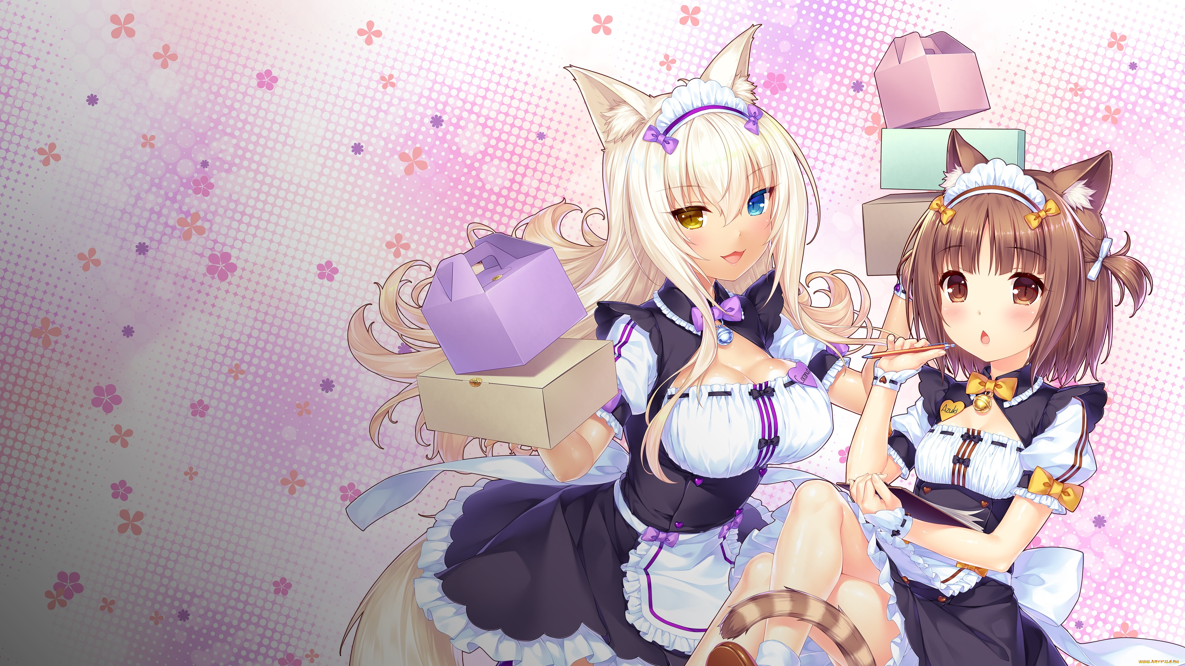 аниме, nekopara, девушки