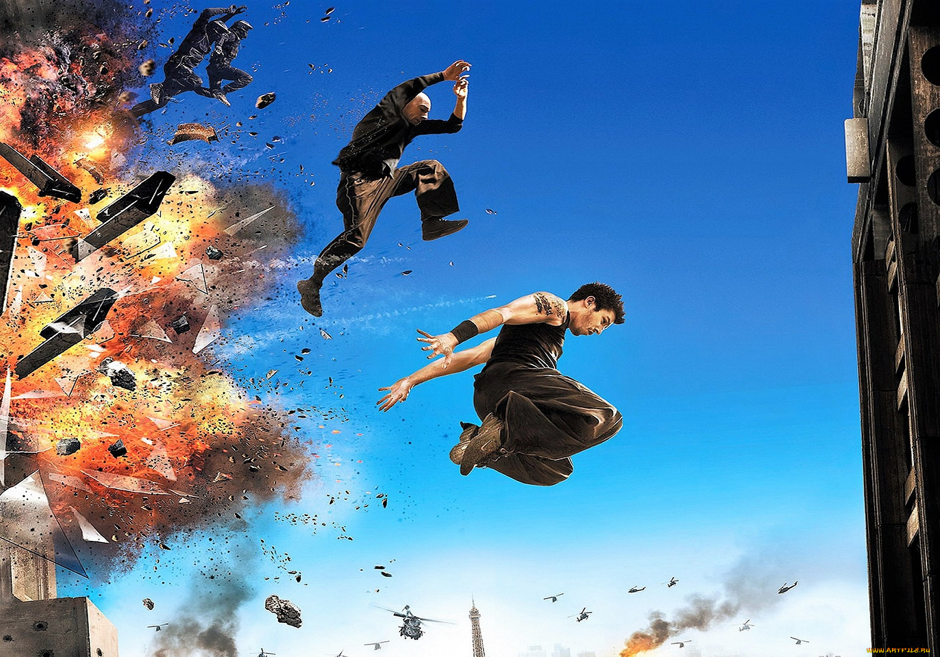 banlieue, 13, ultimatum, кино, фильмы, дома, взрыв, парни