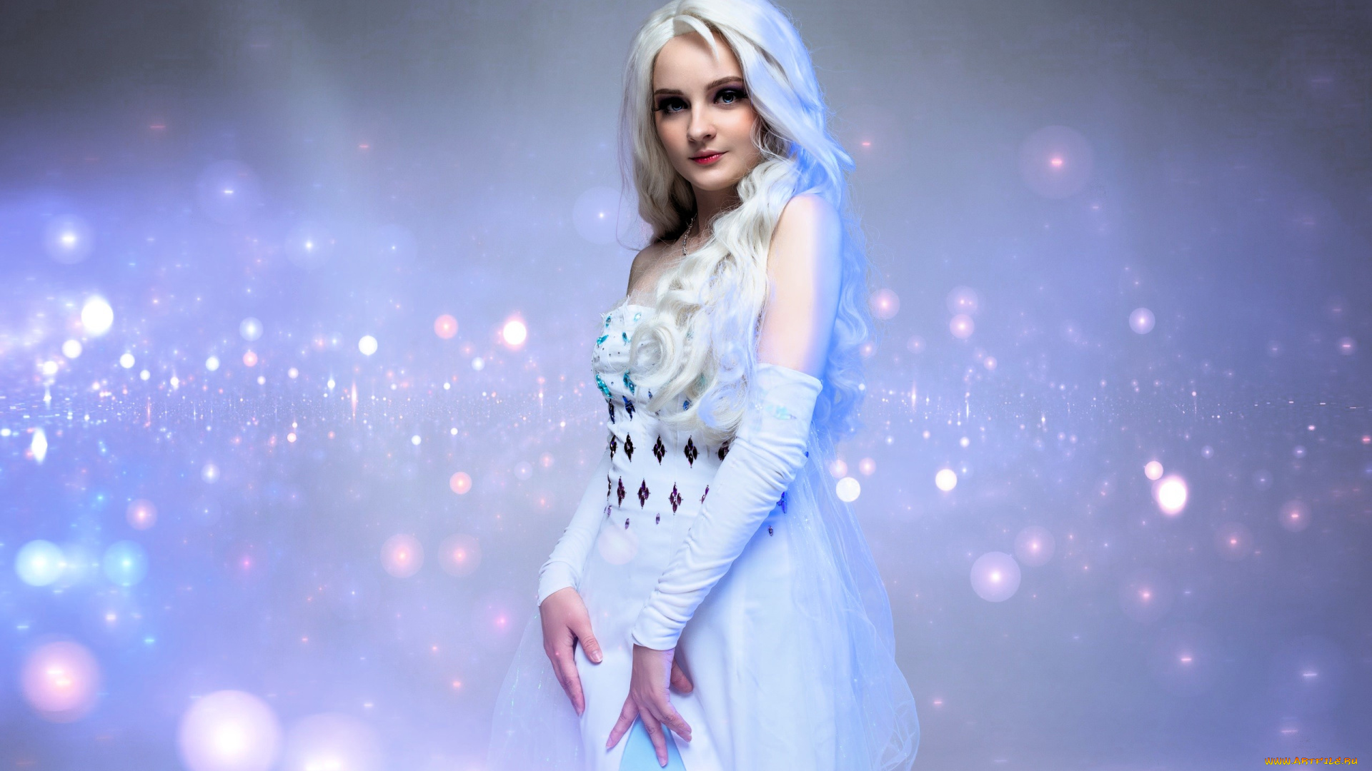 девушки, kirdjava, костюм, образ, платье, лед