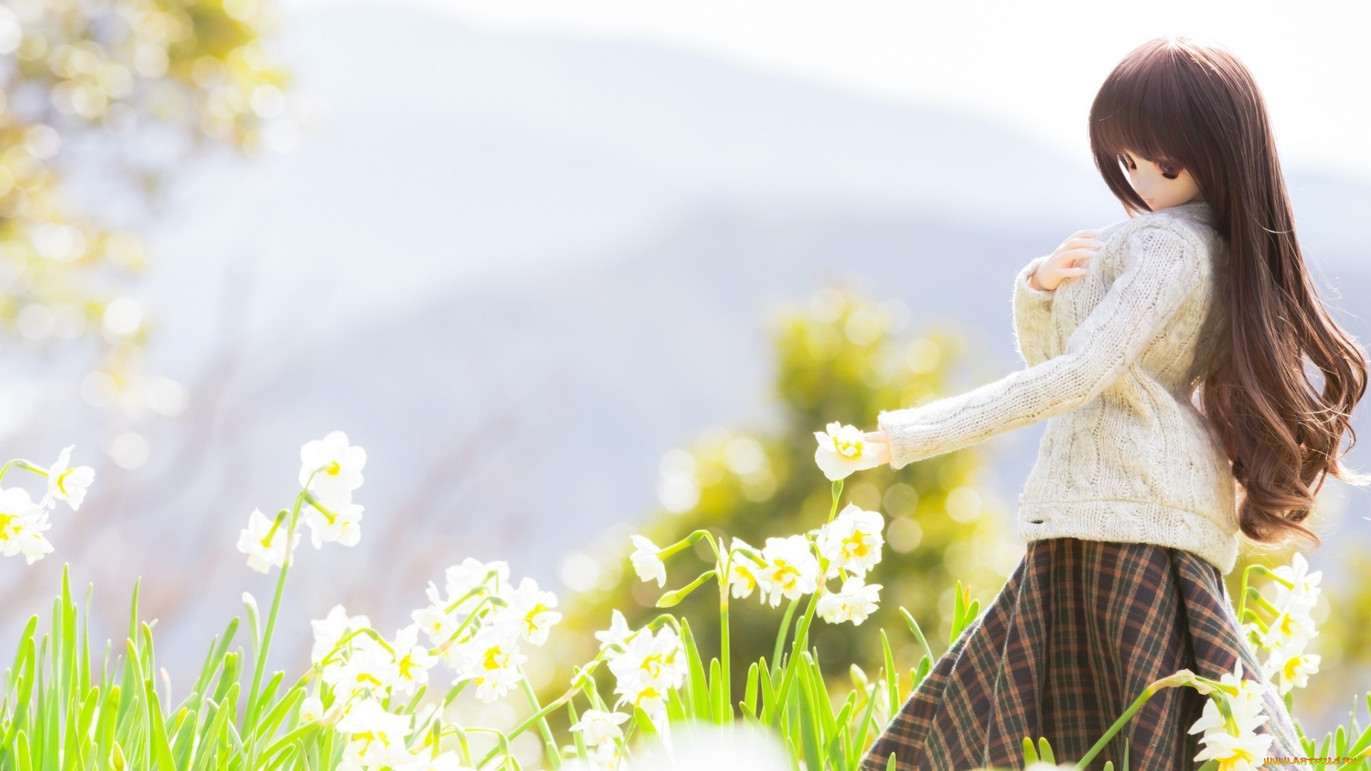 разное, куклы, кукла, цветы