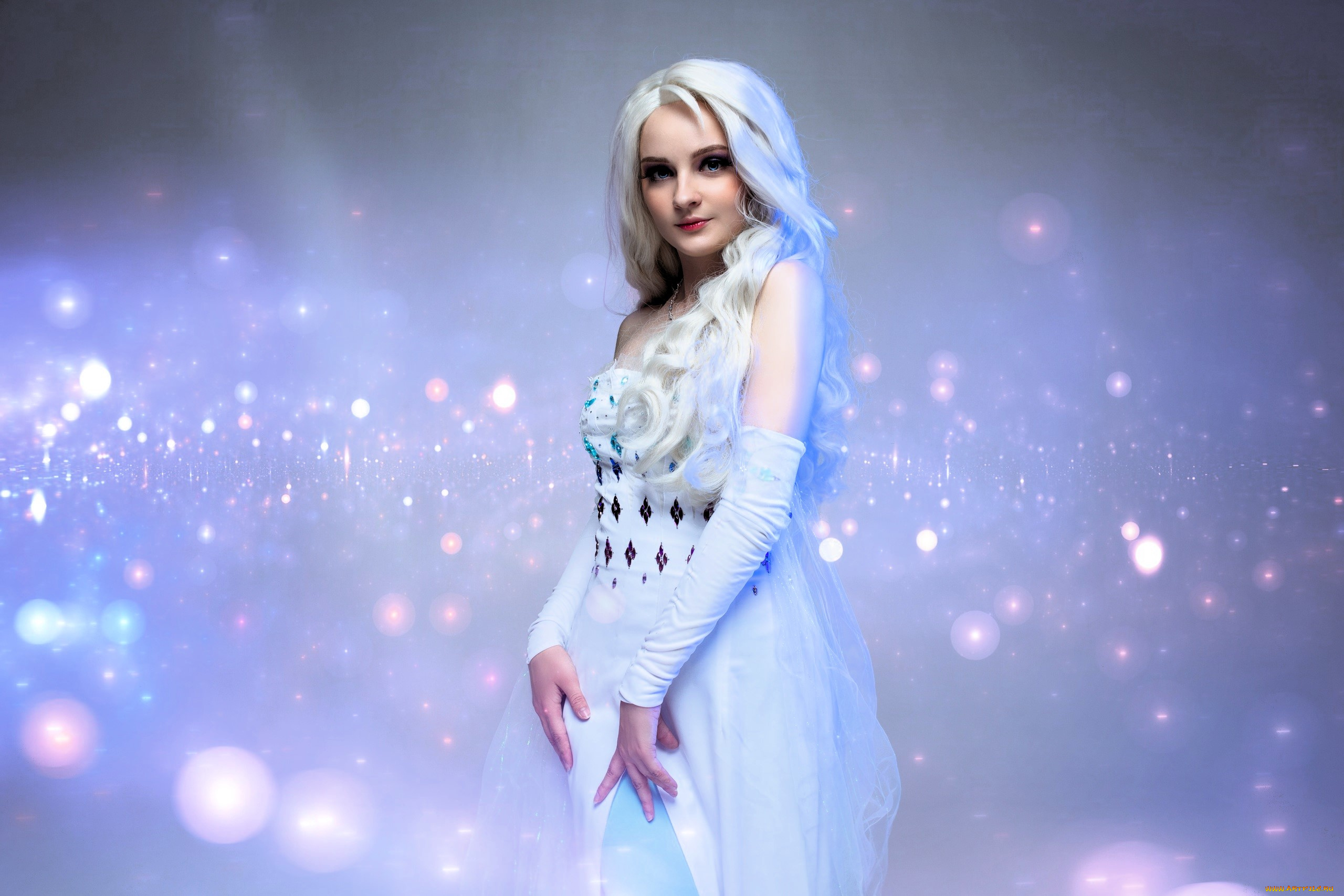девушки, kirdjava, костюм, образ, платье, лед