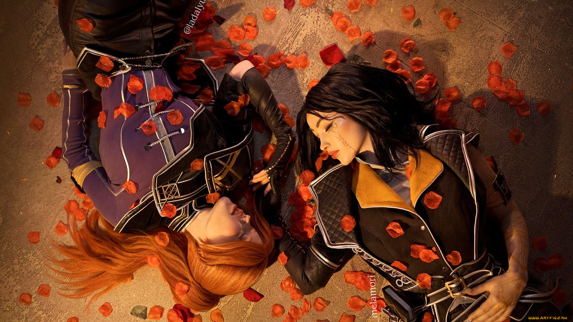 девушки, мария, давыдова, , lady, melamori, образы, косплей, наряды, костюмы, подруги, лепестки