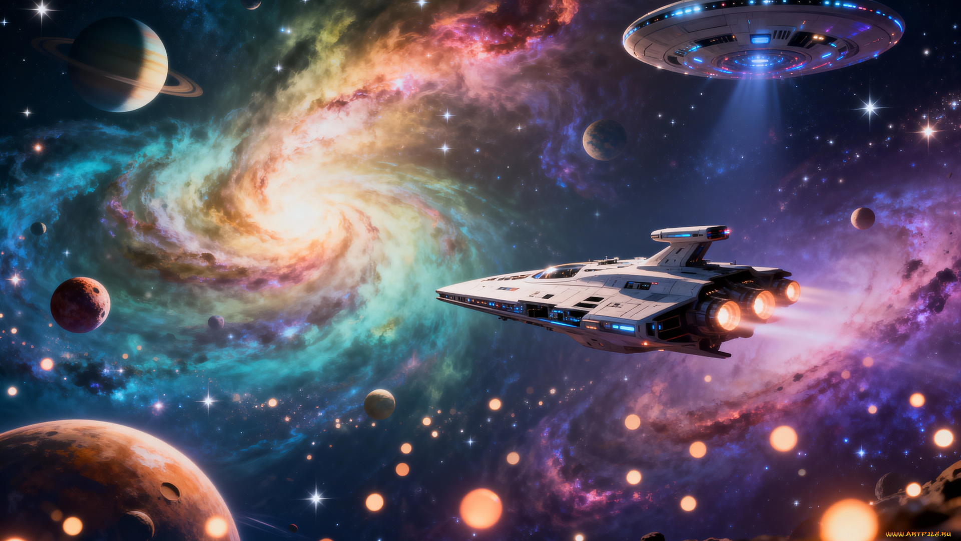фэнтези, космические, корабли, , звездолеты, , станции, космос