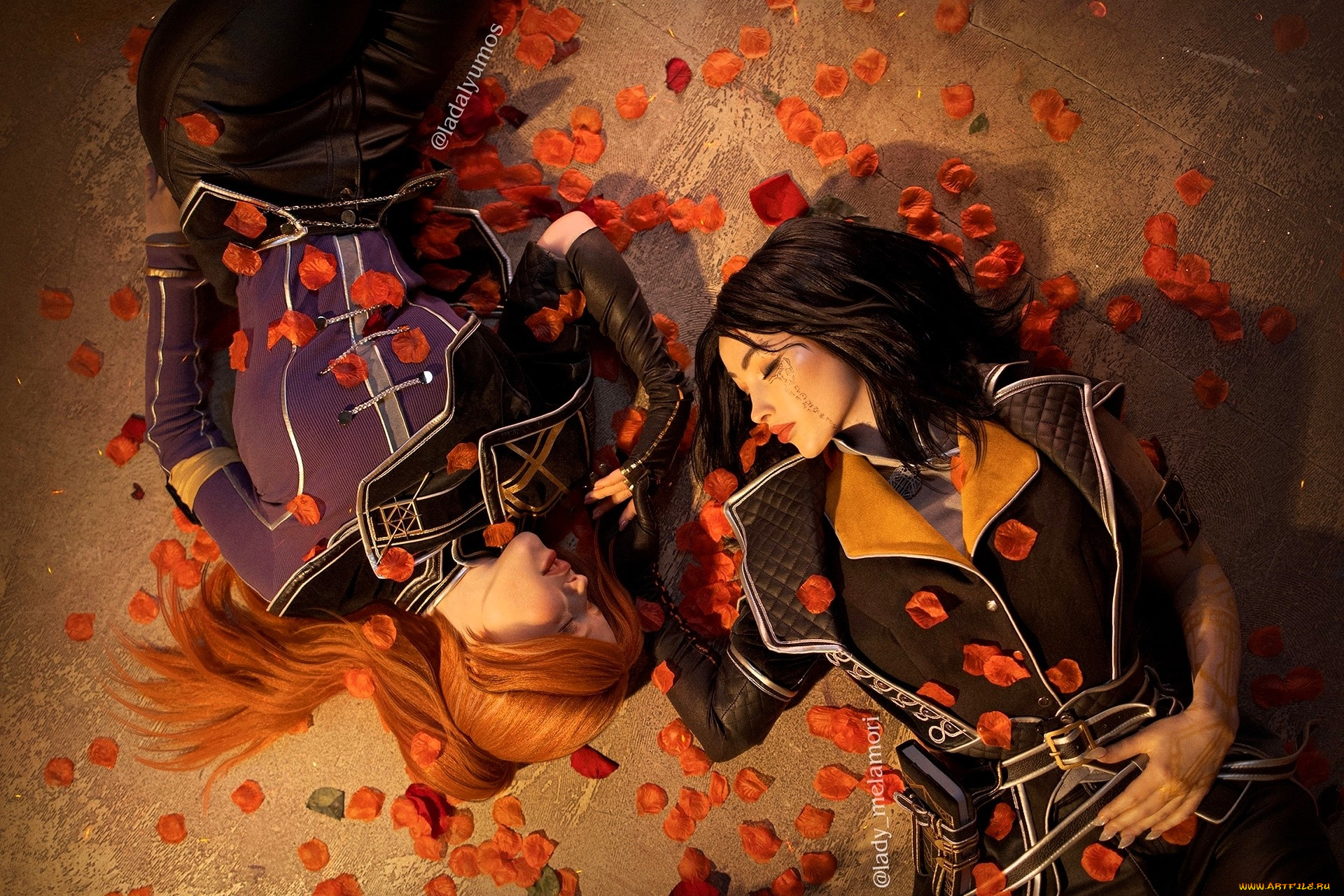 девушки, мария, давыдова, , lady, melamori, образы, косплей, наряды, костюмы, подруги, лепестки