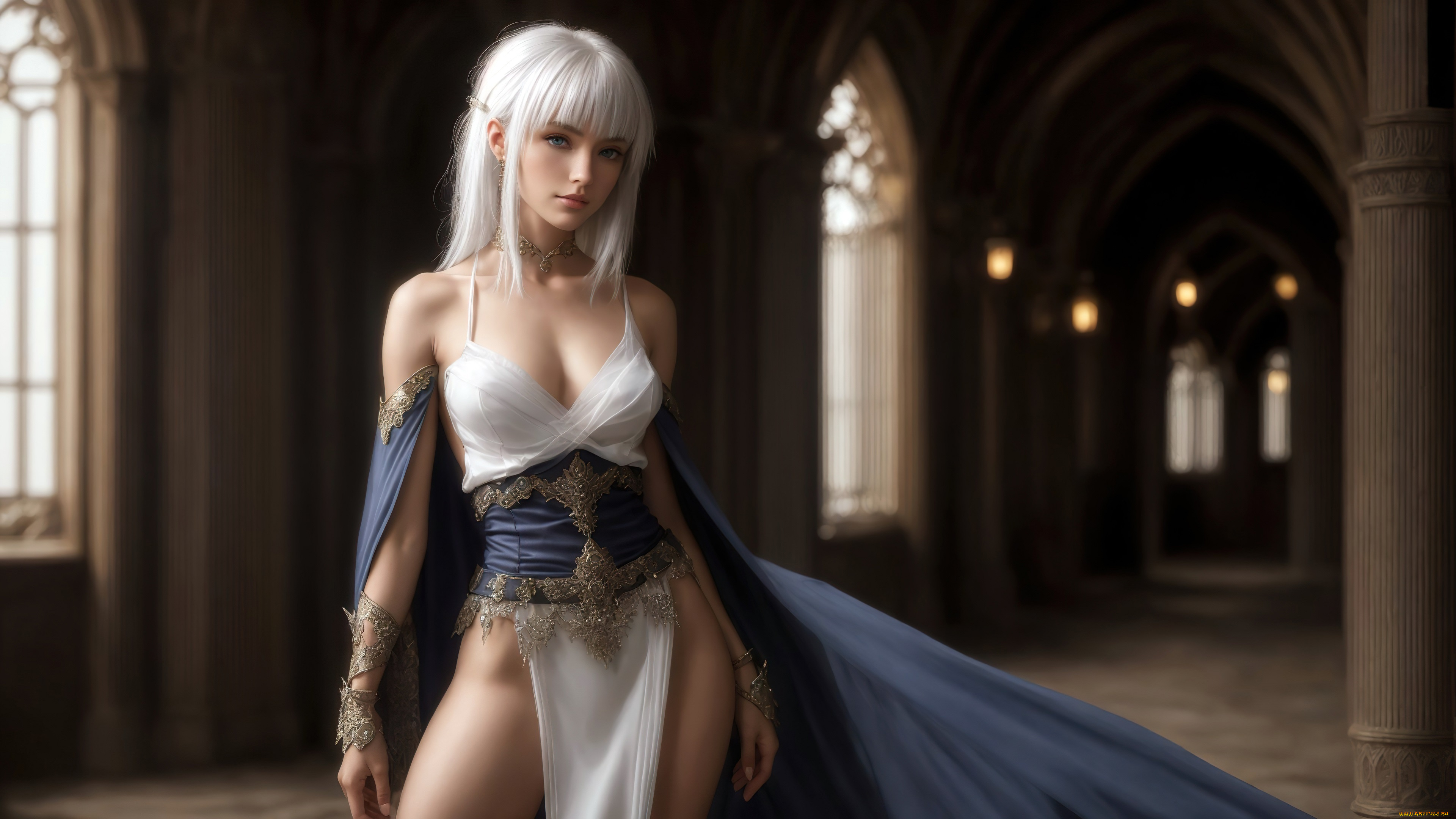 нейросеть, 3д, графика, фантазия, , fantasy, girl, art, blond, stable, diffusion, neuronet