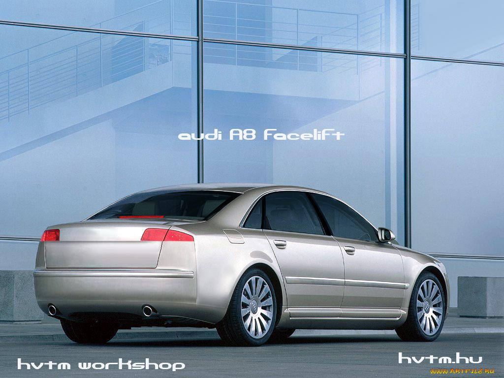 audi, a8, facelift, virtual, автомобили, виртуальный, тюнинг