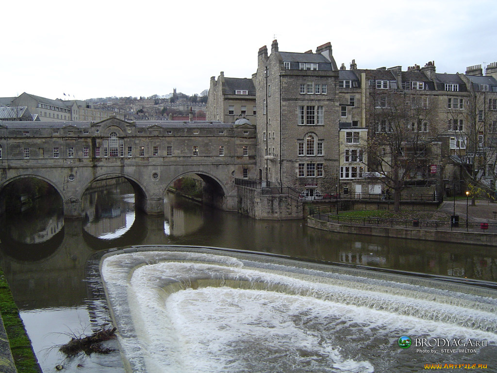 bath, uk, города, мосты