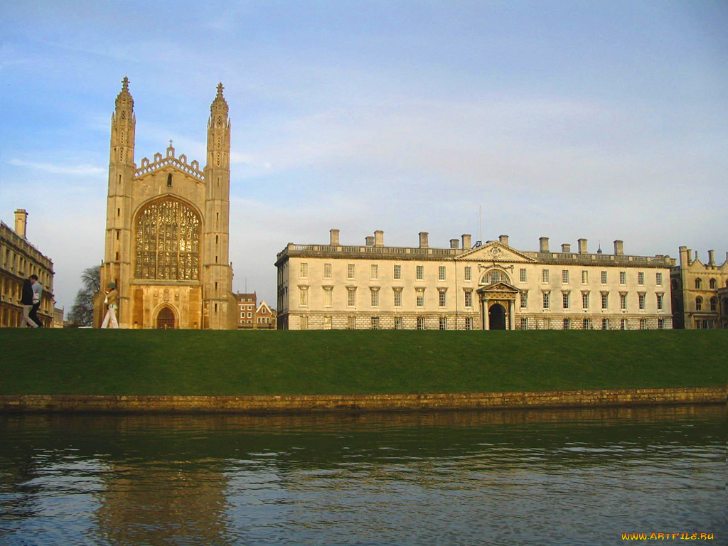 cambridge, uk, города, здания, дома