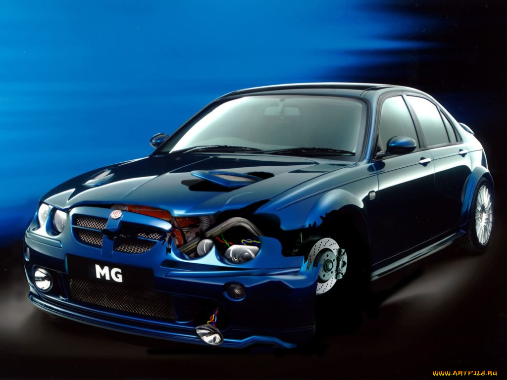 mg, virtual, accident, автомобили