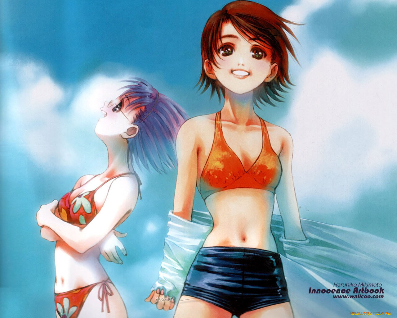 аниме, haruhiko, mikimoto, artbook