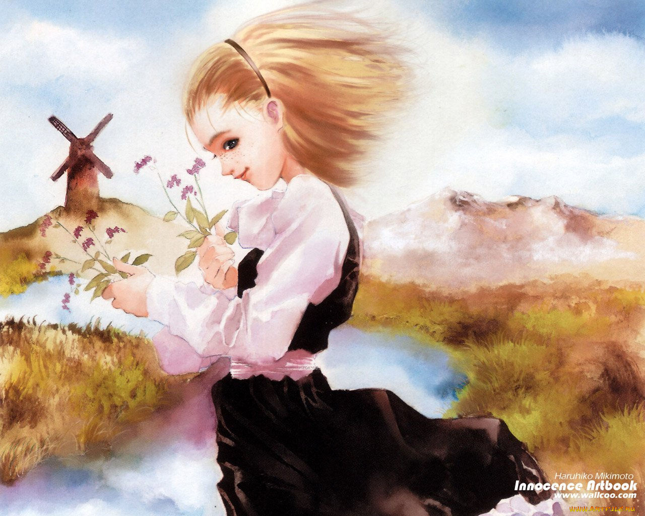 аниме, haruhiko, mikimoto, artbook