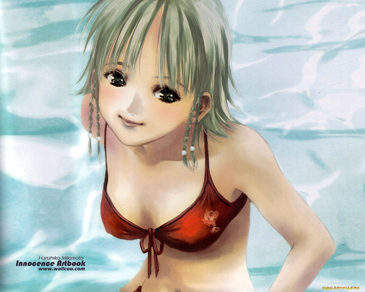 аниме, haruhiko, mikimoto, artbook