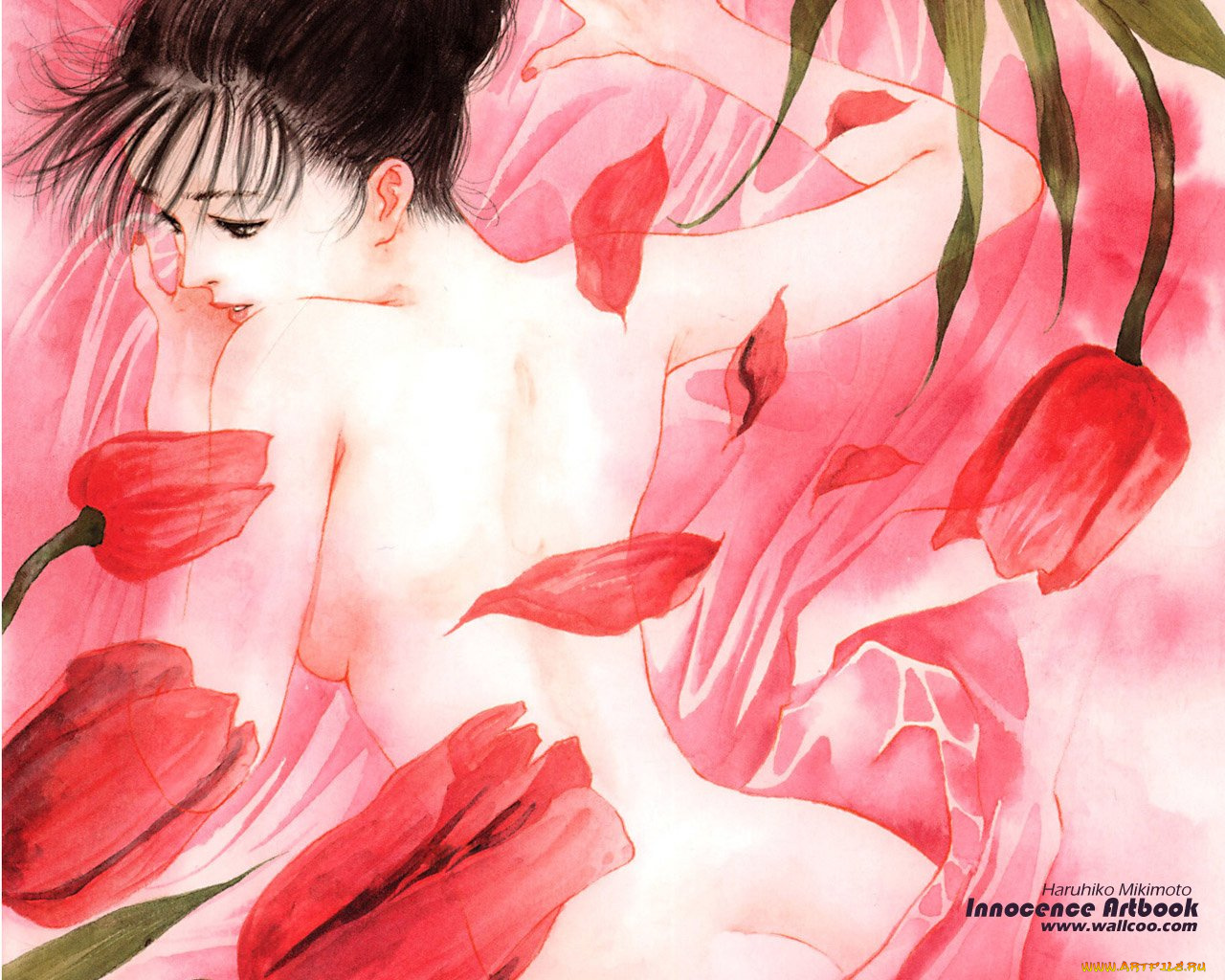 аниме, haruhiko, mikimoto, artbook