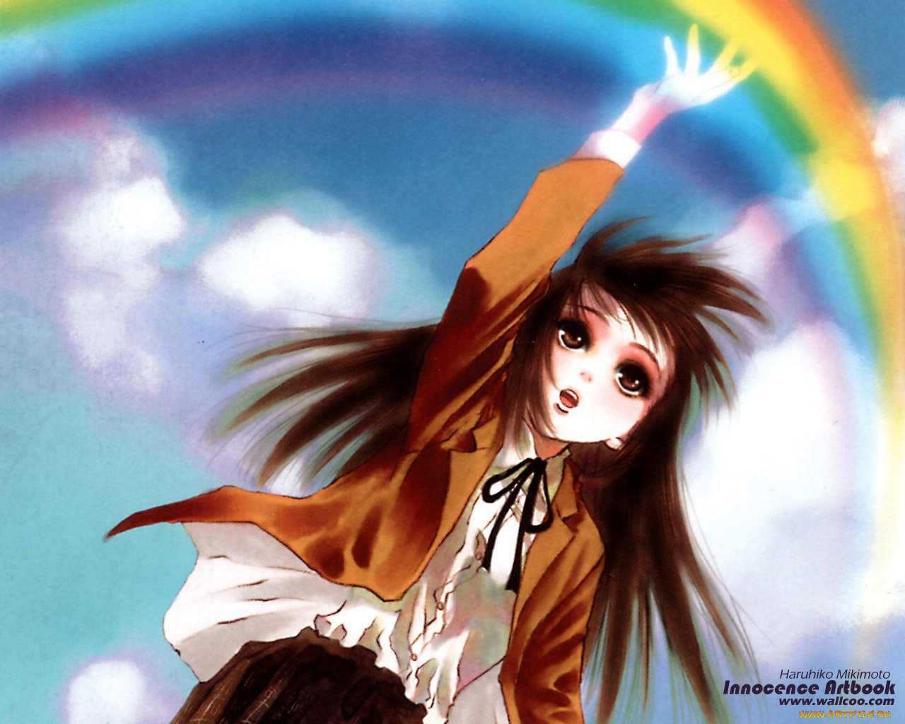 аниме, haruhiko, mikimoto, artbook