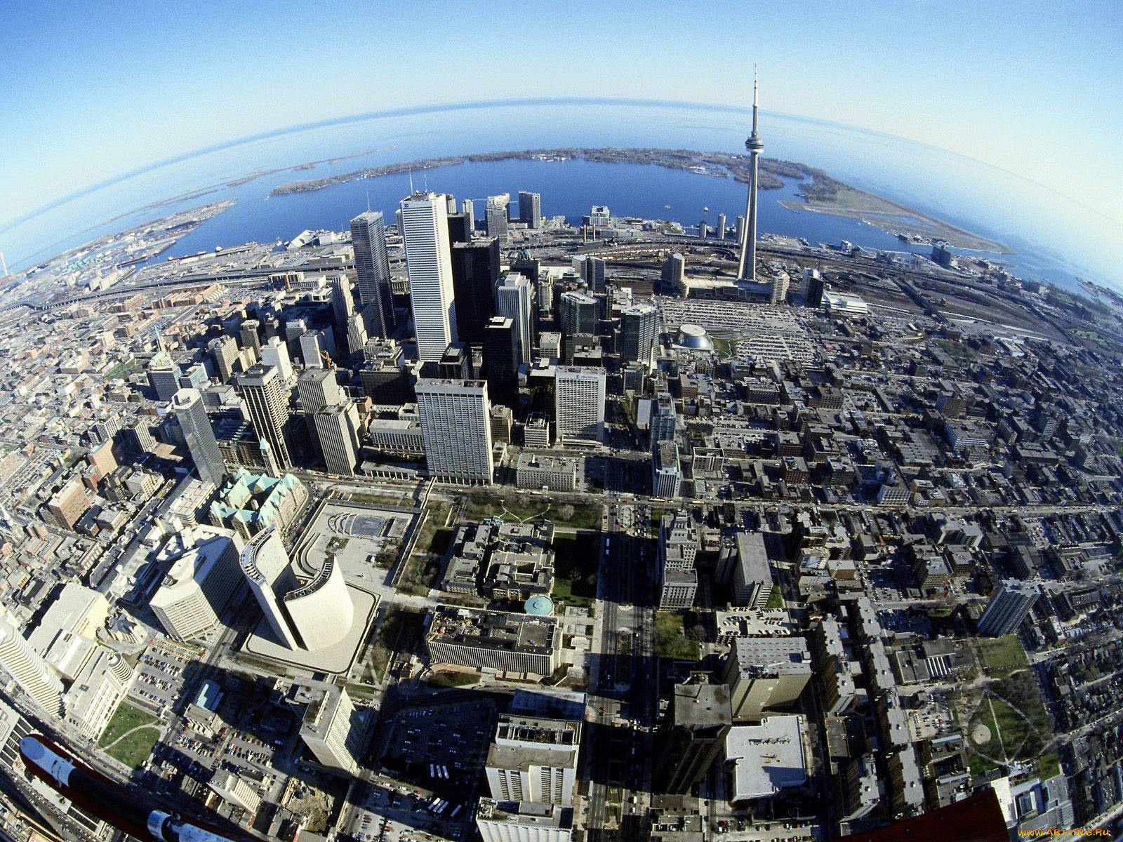 birds, eye, view, of, toronto, canada, города, торонто, канада