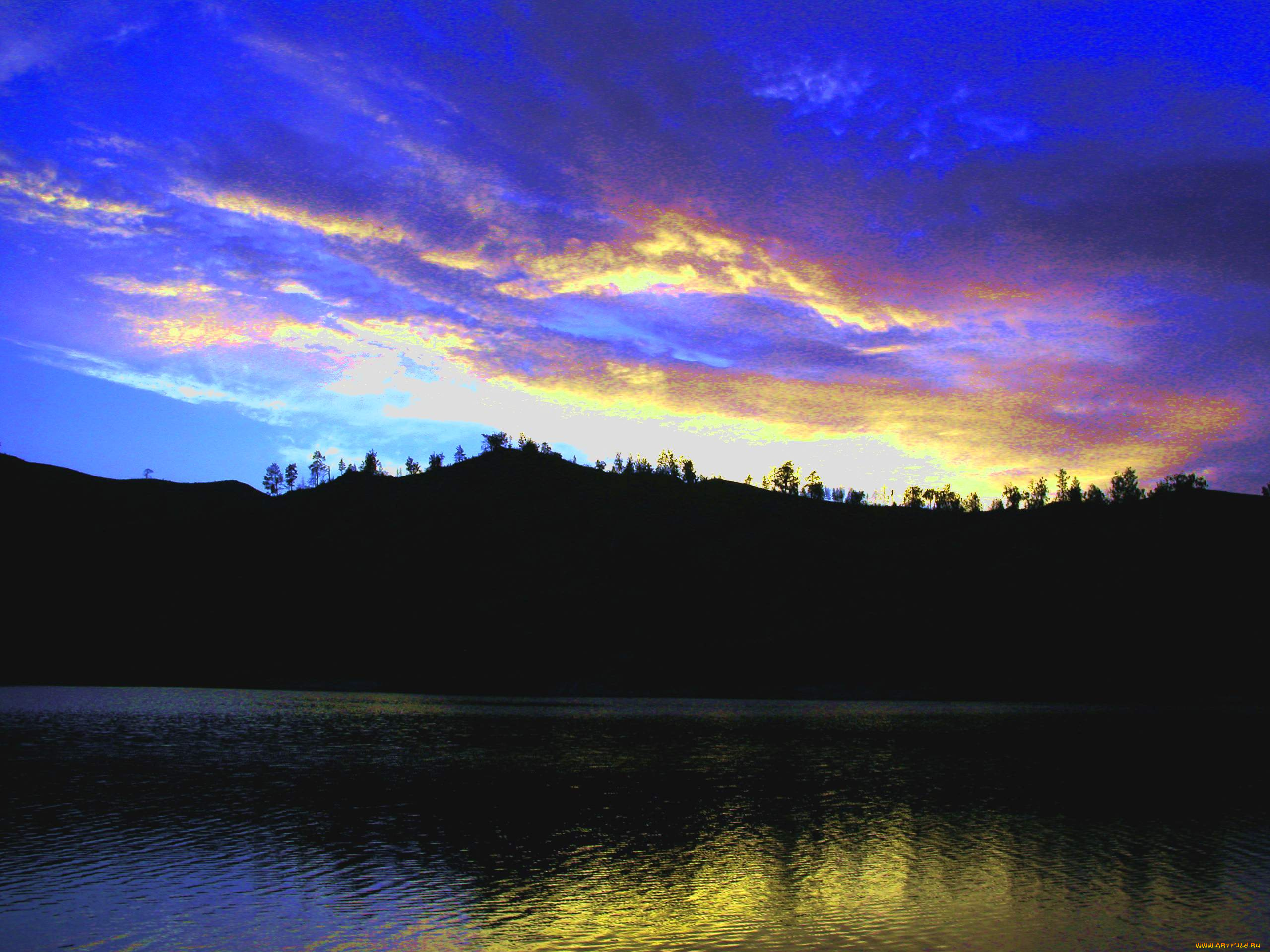 вечер, природа