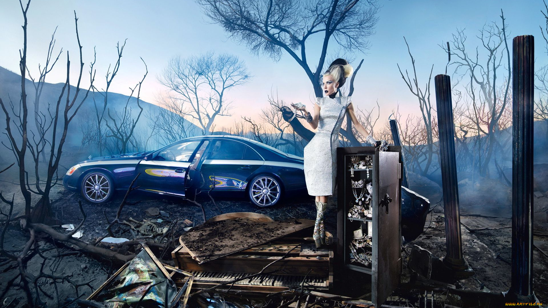 автомобили, авто, девушками