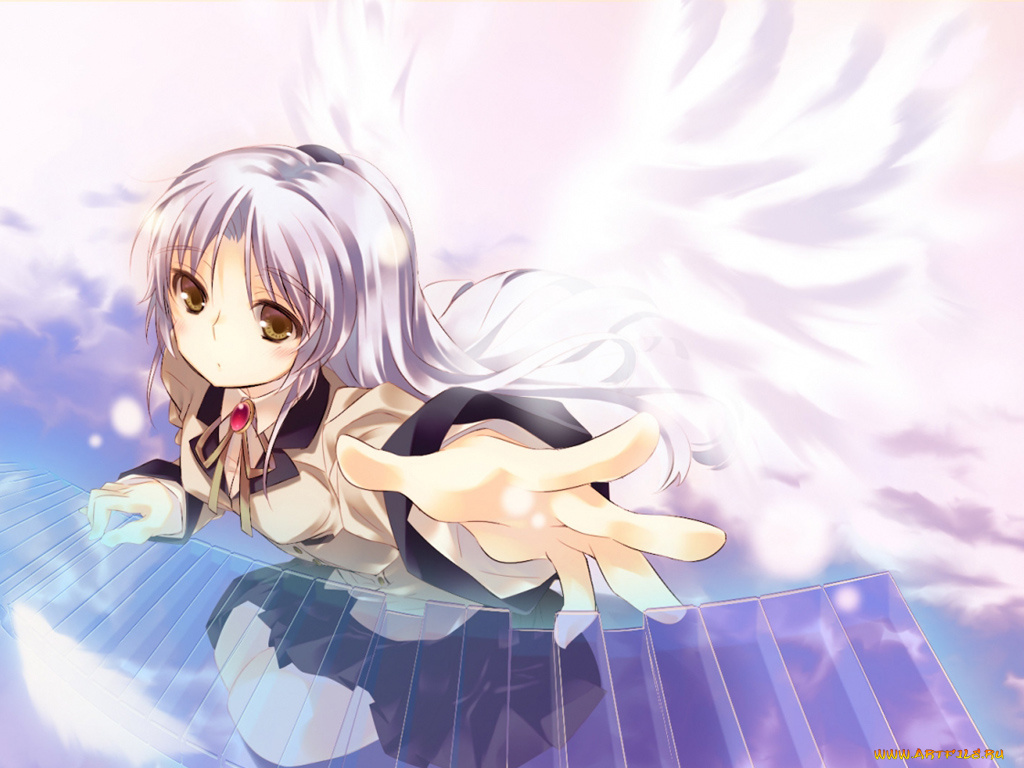 аниме, angel, beats