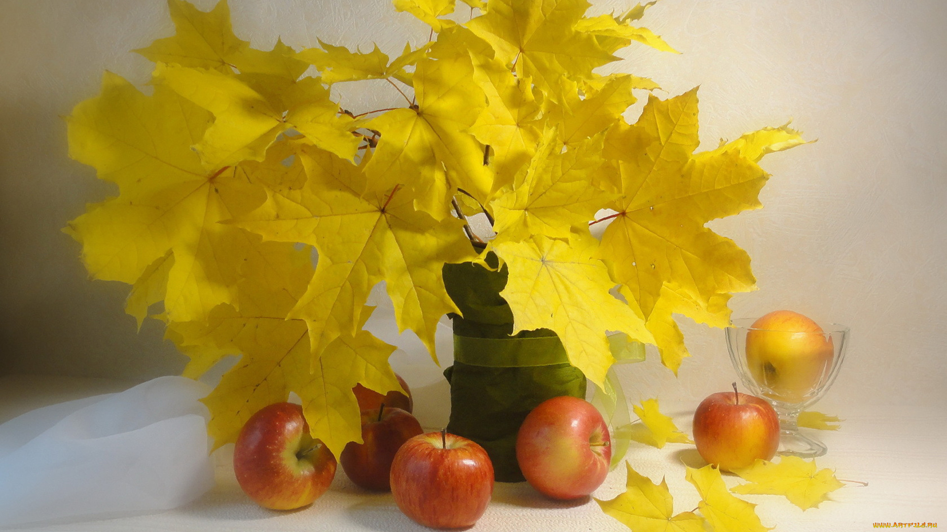 еда, Яблоки, стиль, форма, листья