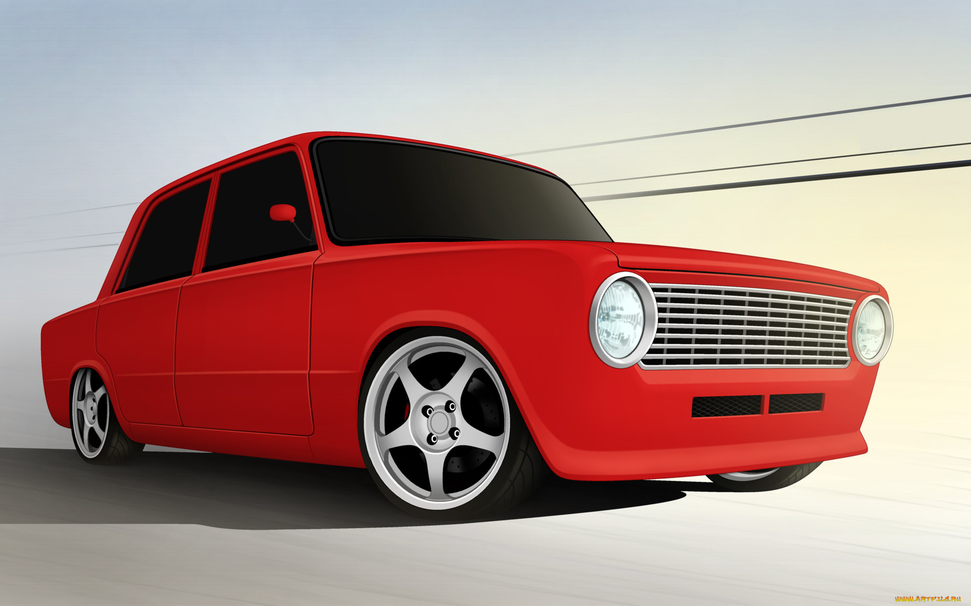 автомобили, векторная, графика, лада