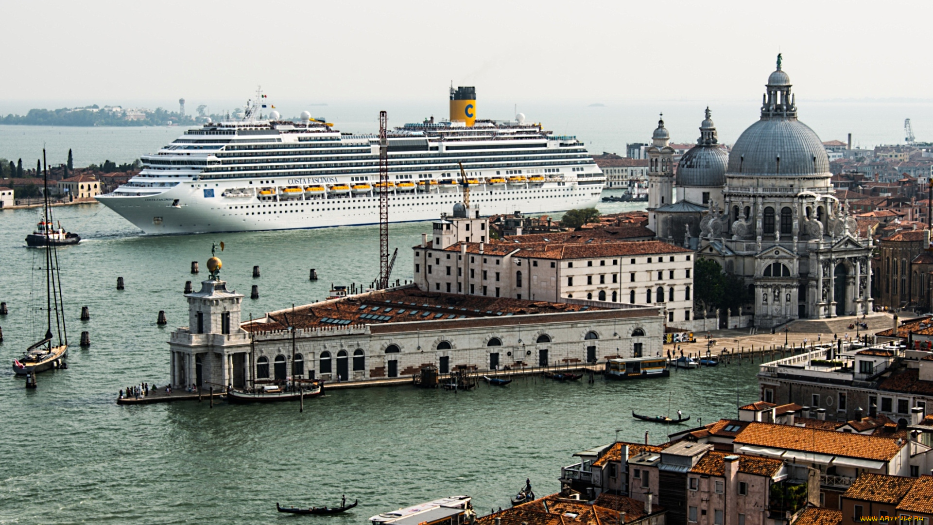 города, венеция, италия, лайнер, собор