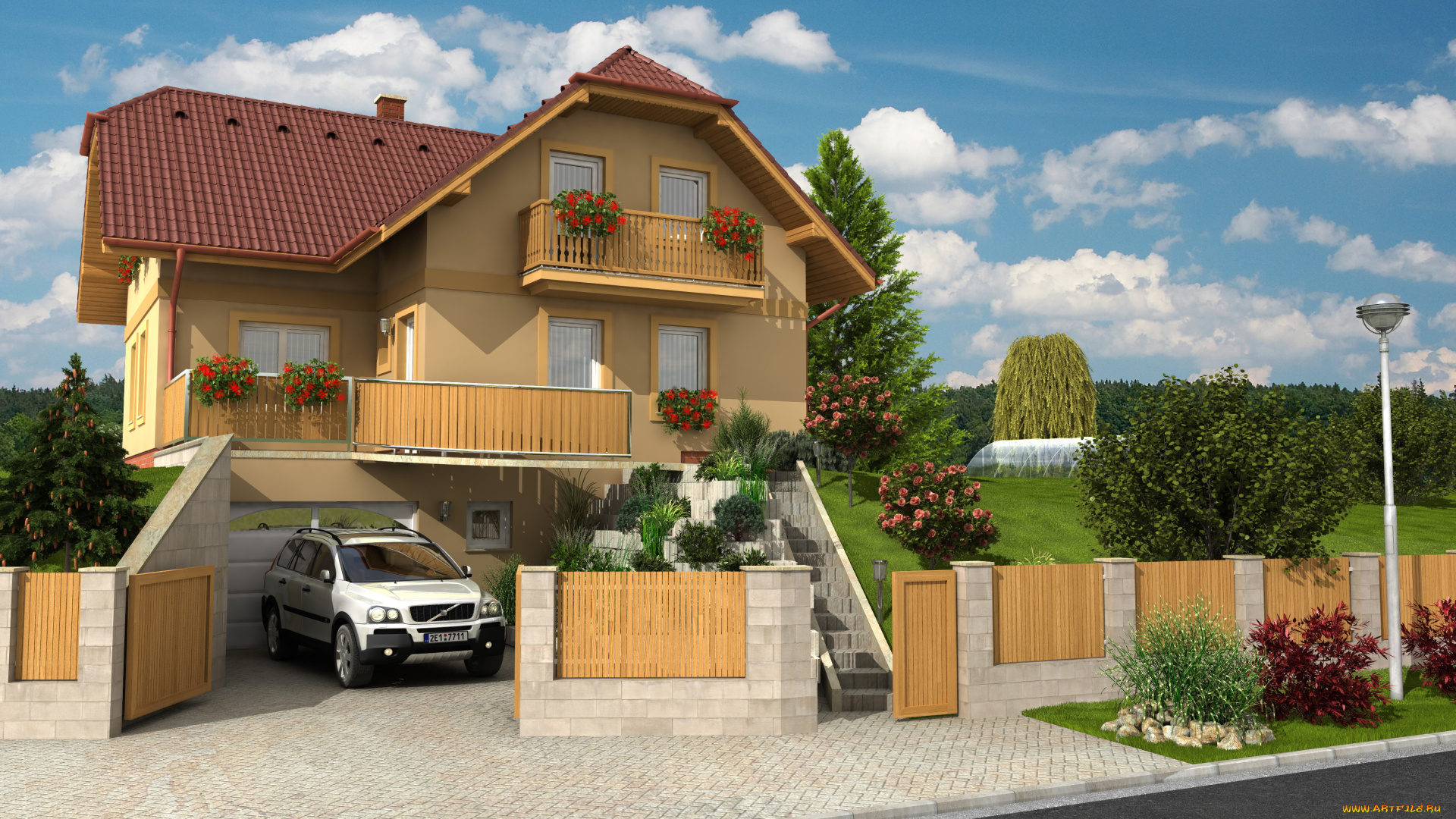 города, здания, дома, дом, ландшафт