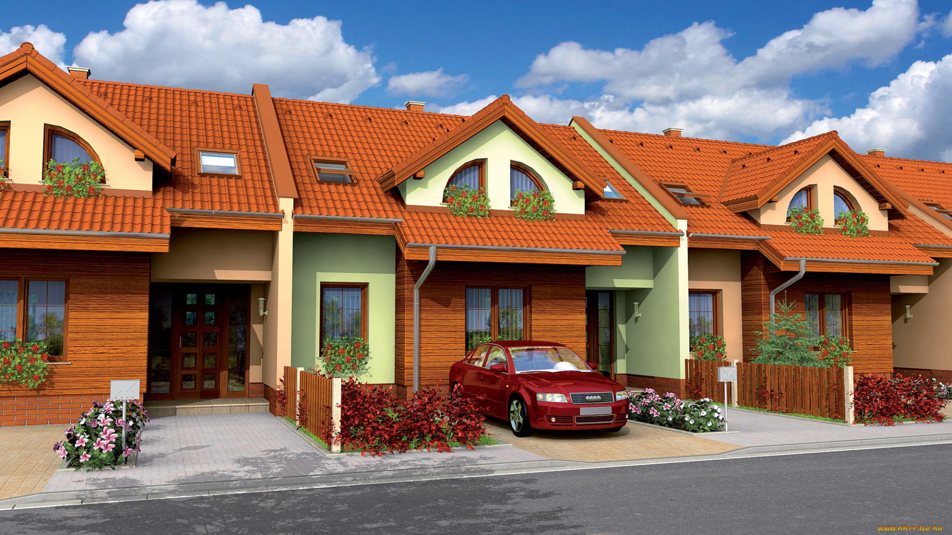 города, здания, дома, дом, ландшафт