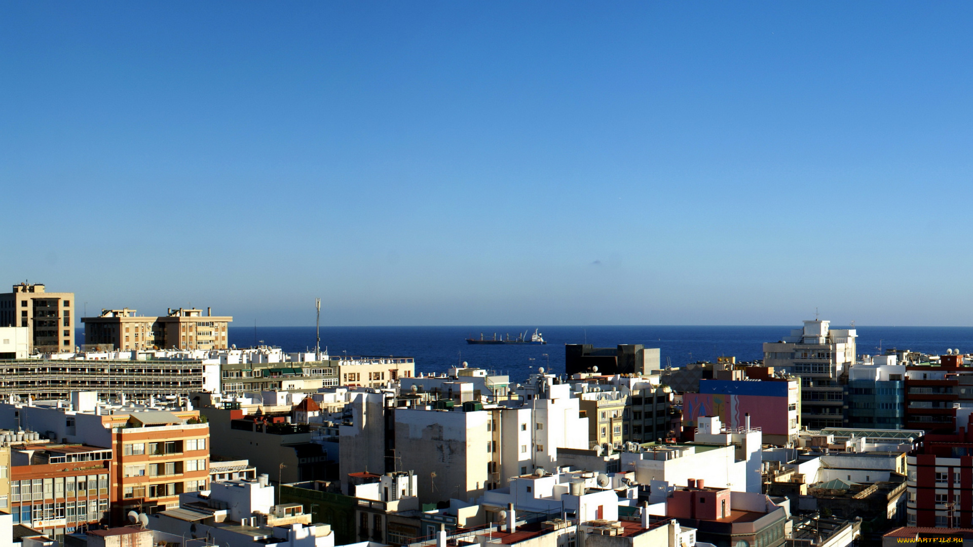 испания, канарские, ва, лас, пальмас, де, гран, канария, города, панорамы, панорама