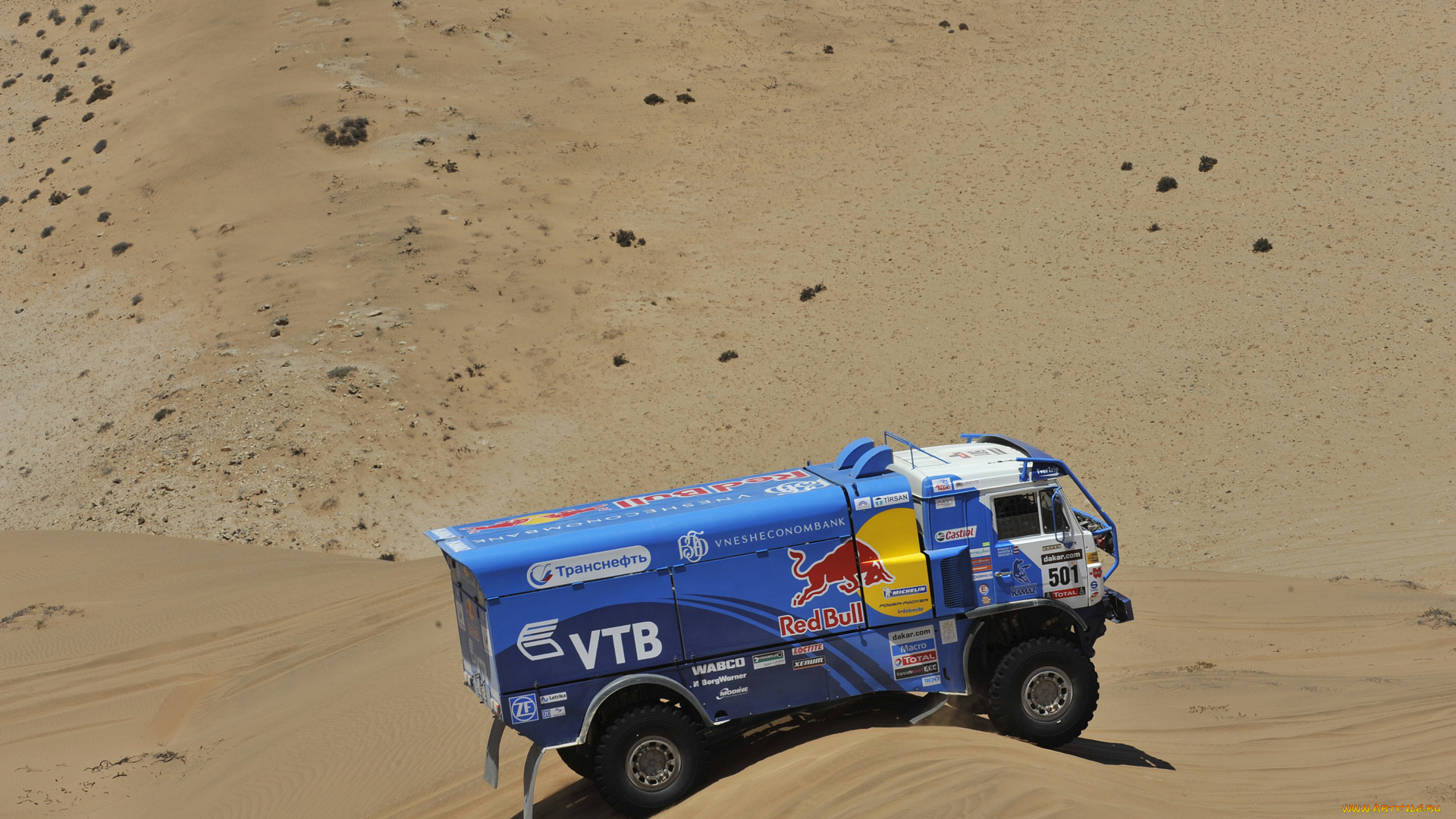 спорт, авторалли, синий, пустыня, дюна, камаз, dakar, rally, мастер, песок