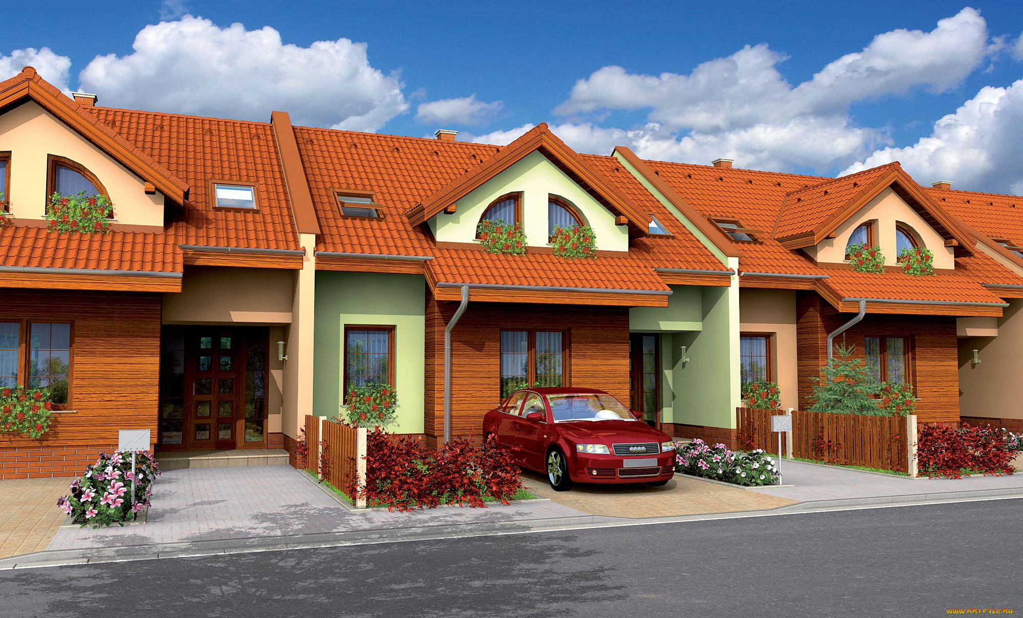 города, здания, дома, дом, ландшафт