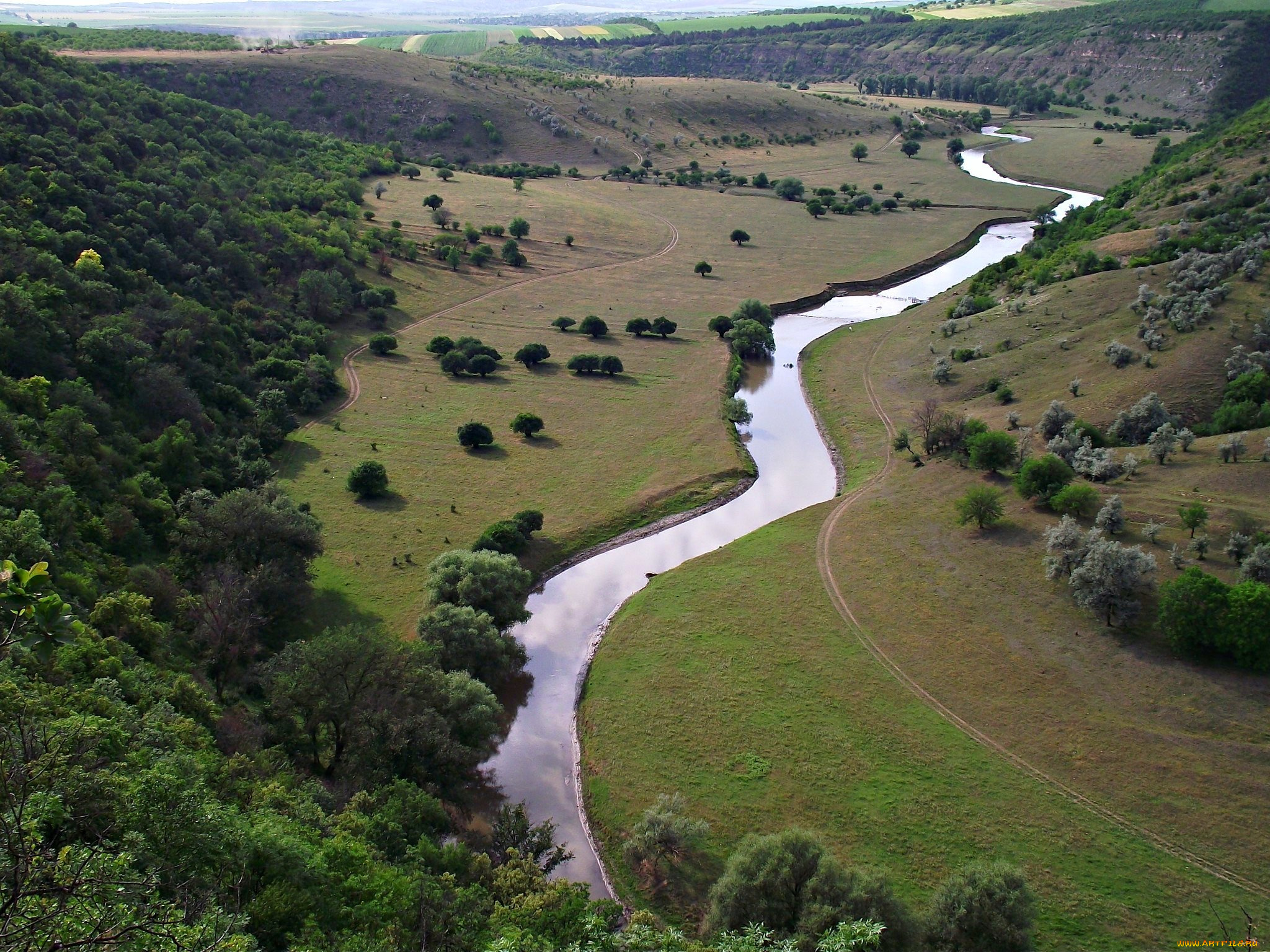 природа, реки, озера, речка, долина, простор, отражение