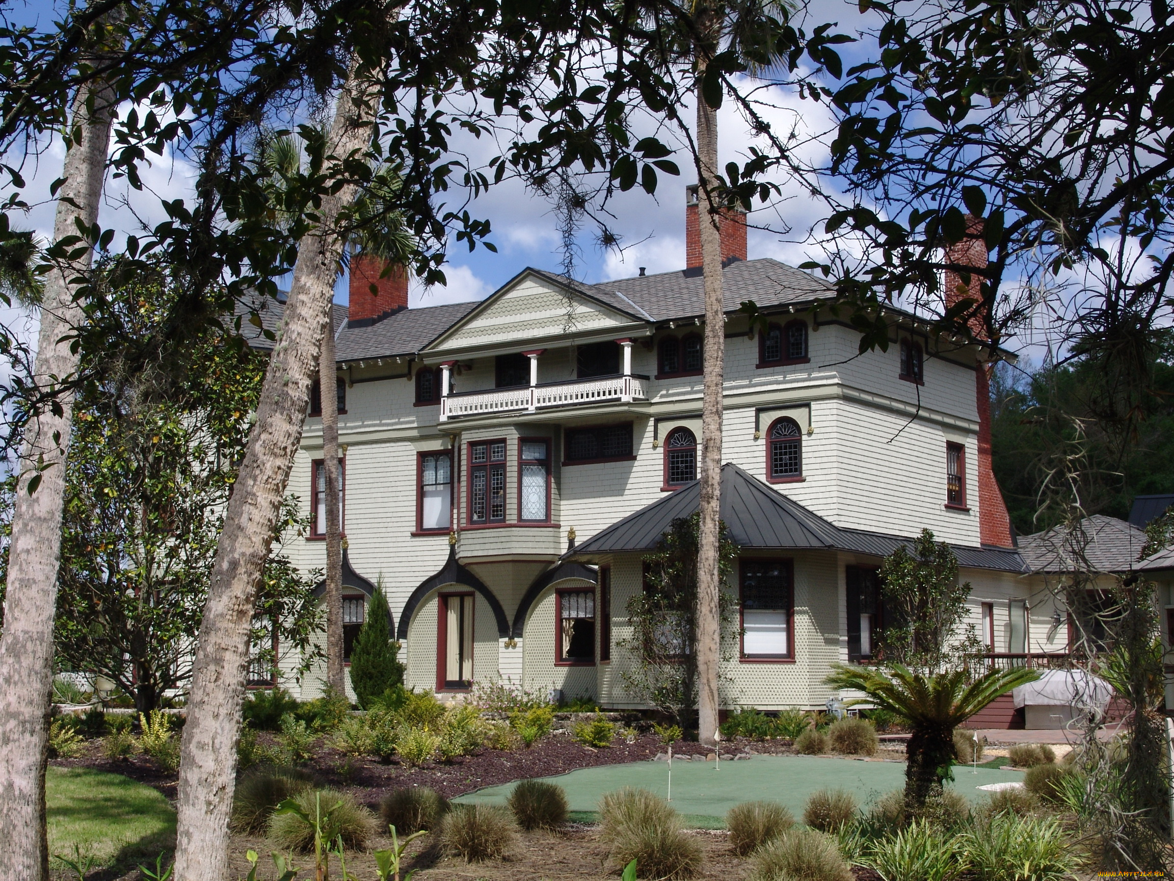 сша, флорида, города, здания, дома, дом, парк