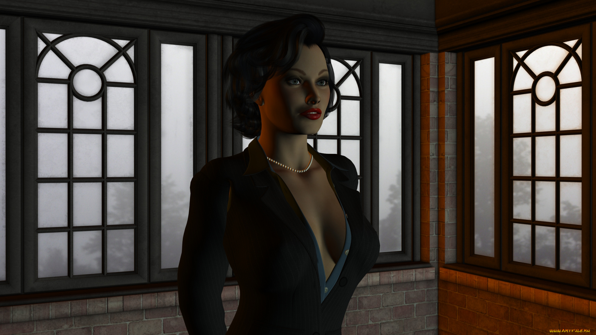 3д, графика, people, , люди, девушка, взгляд